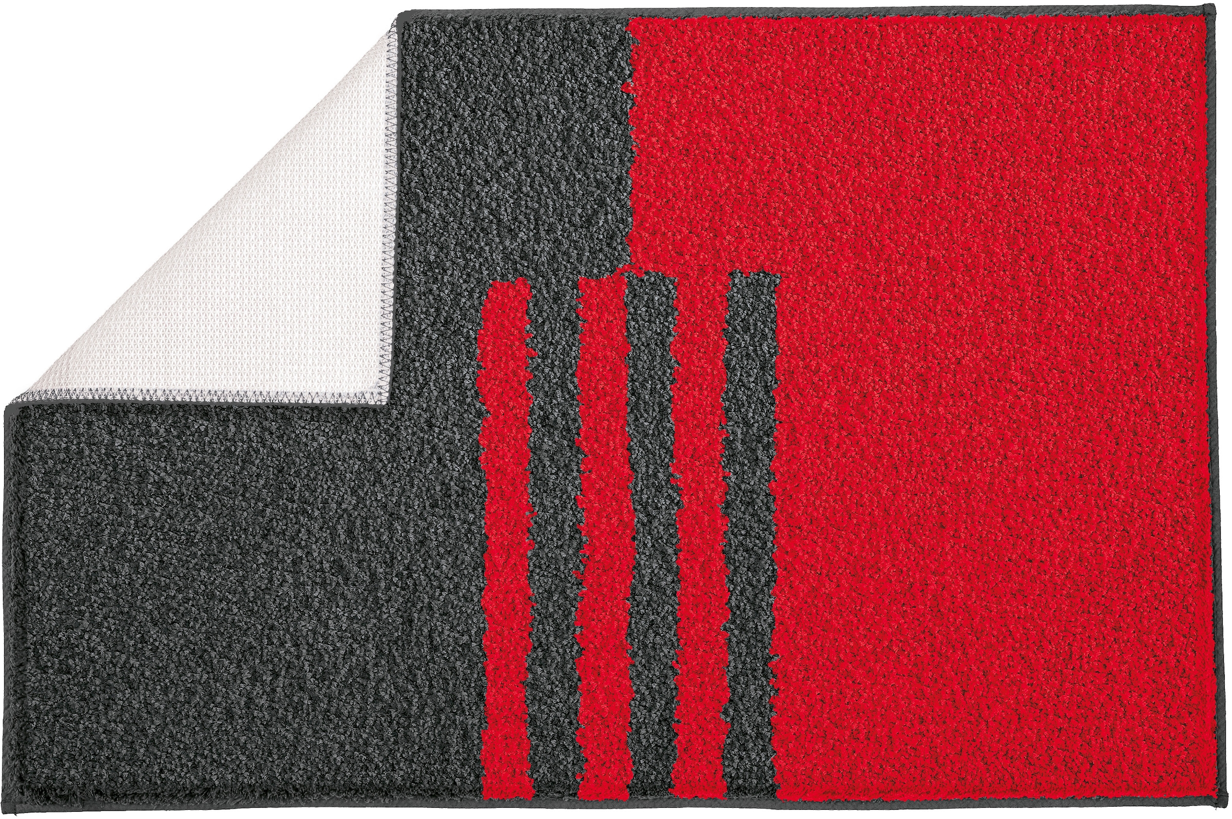 Kleine Wolke Badematte »»Dynamic«« Höhe 20 mm rutschhemmend beschichtet fußbodenheizungsgeeignet Badteppich, modernes geometrisches Design