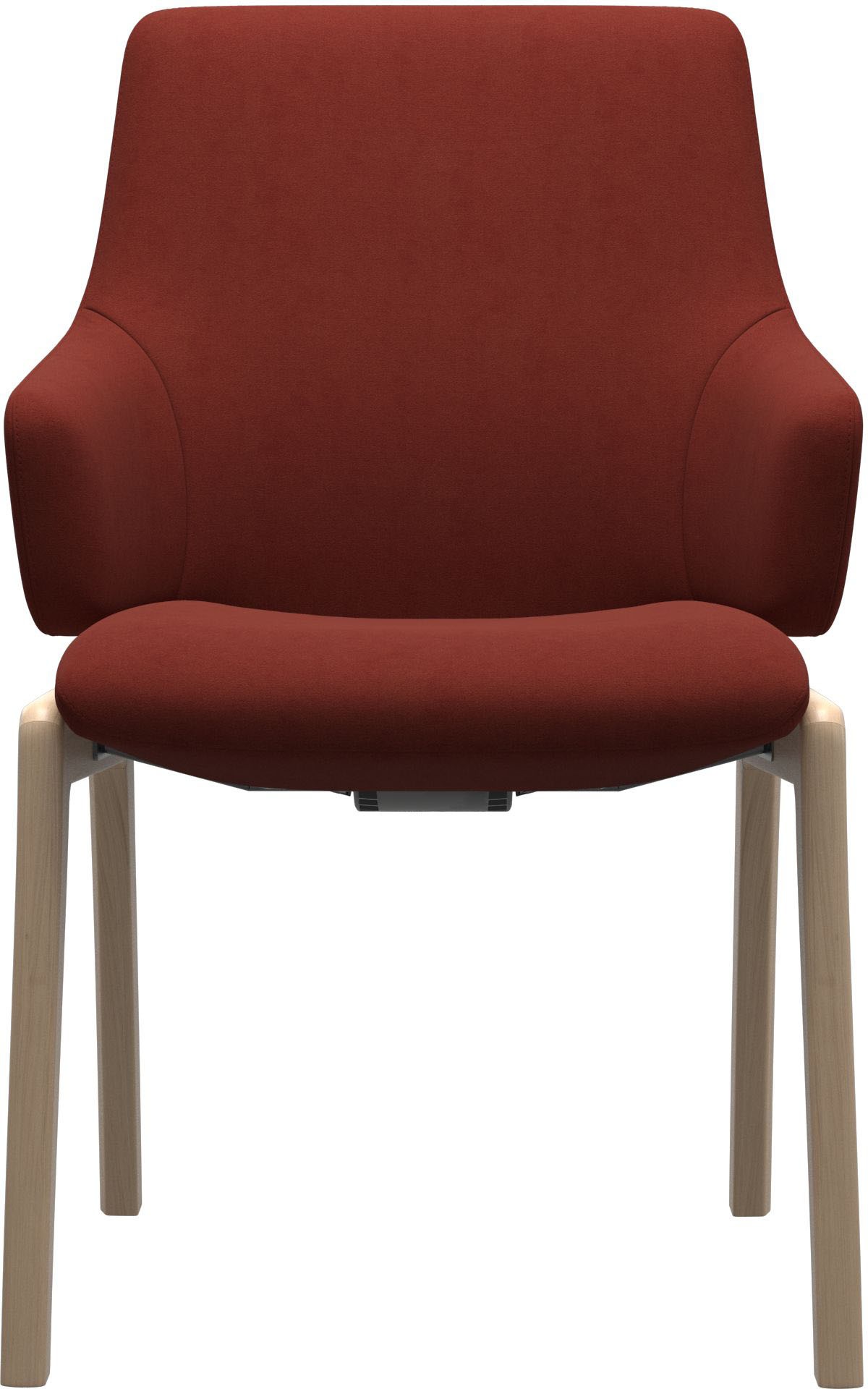 Stressless® Polsterstuhl »Laurel«, Microfaser DINAMICA, Low Back mit Armlehne, Größe L, mit abgerundeten Beinen in Schwarz