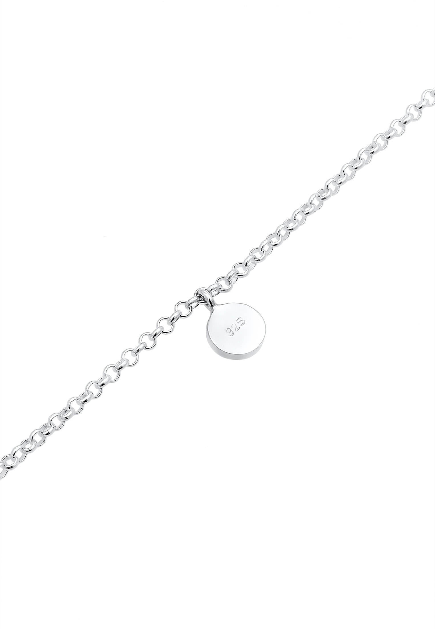 Elli Fußkette »Fußschmuck Fußkette mit Plättchen Sommer 925er Silber«