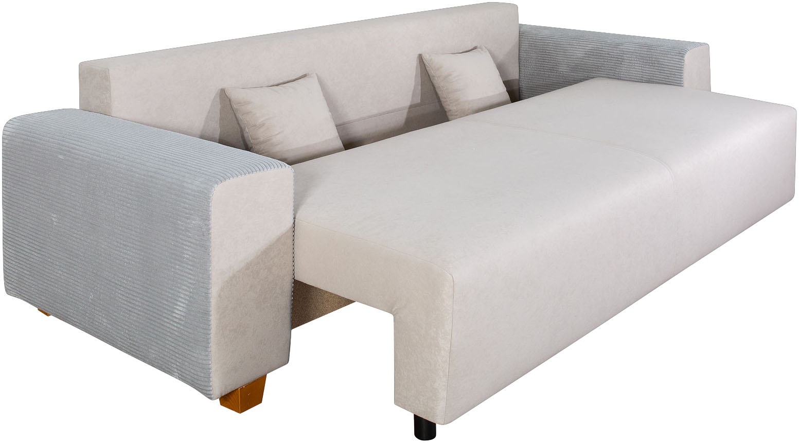 COLLECTION AB Schlafsofa »Yves, Liegefläche (B/T): 142/194 cm«, inkl. Bettfunktion, Bettkasten, Federkern & Zierkissen