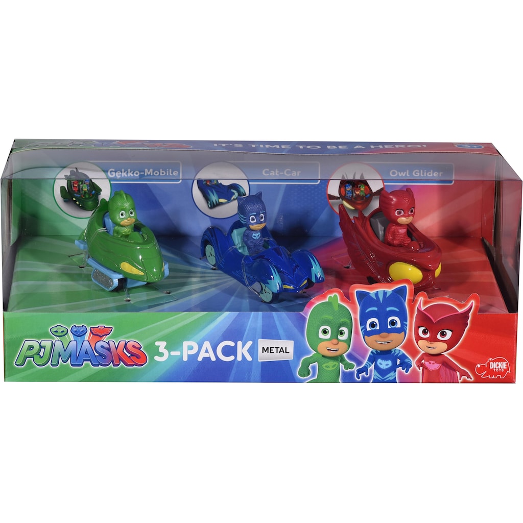 Dickie Toys Spielzeug-Auto »PJ Masks 3-Pack«, (Set, 3 tlg.)