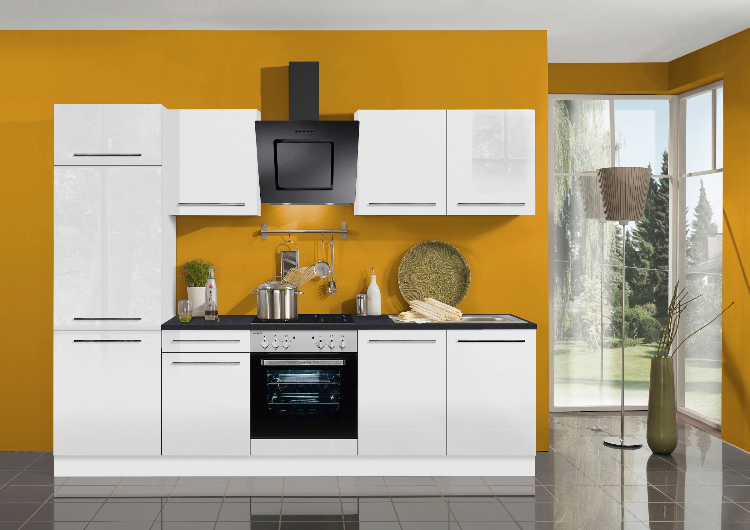 Küchenzeile Geräten 270 mit OPTIFIT cm, Türen, gedämpfte E- bestellen »Bern«, bequem wahlweise Breite