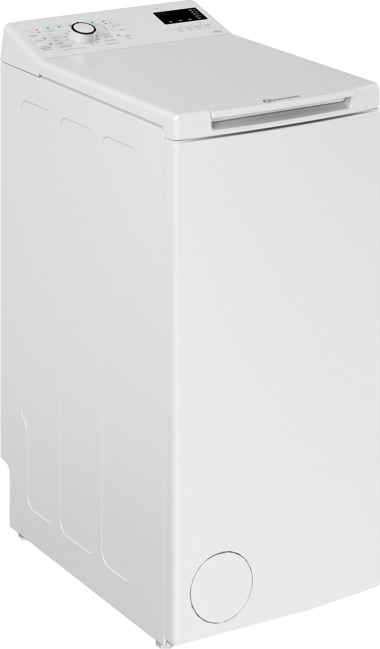 BAUKNECHT Waschmaschine Toplader »WAT Smart Eco 12C«, 6 kg, 1200 U/min, Kurz 30 min., Intensivspülen, Wolleprogramm, Startzeitvorwahl