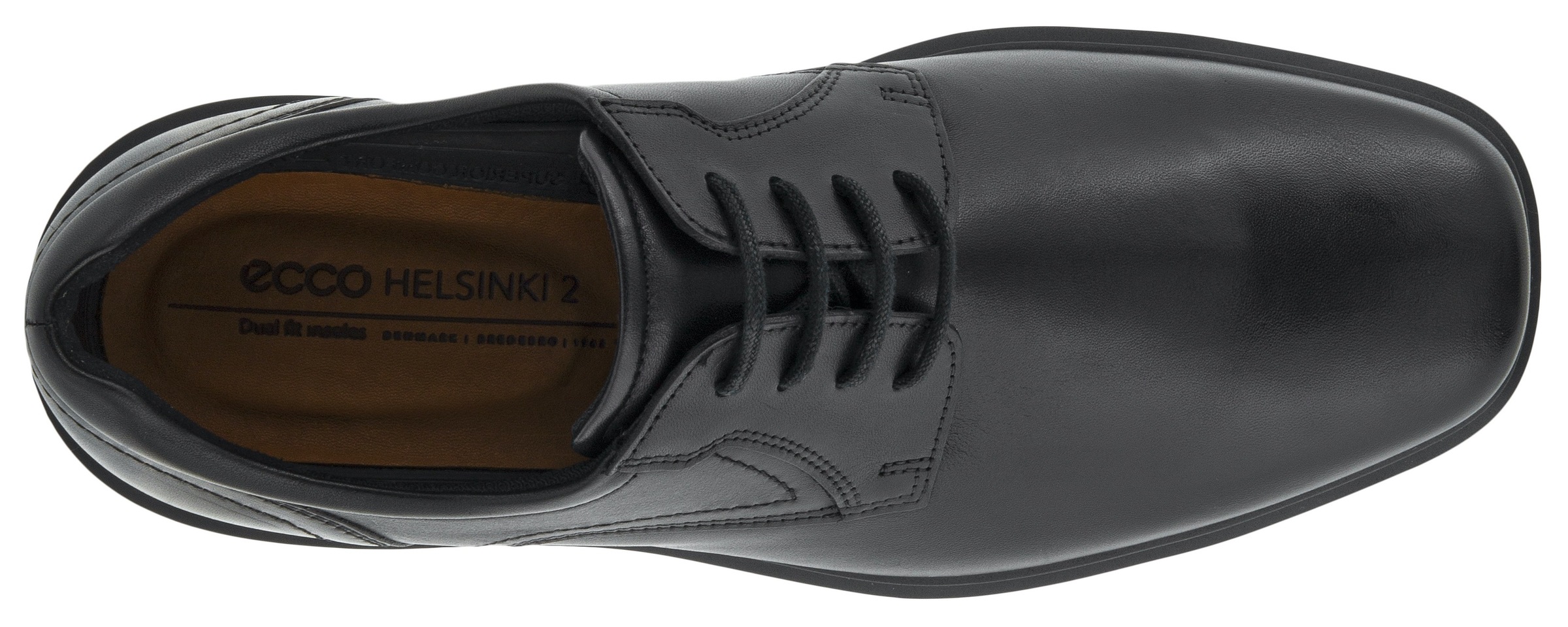Ecco Schnürschuh »Helsinki 2«, Freizeitschuh, Halbschuh, Schnürschuh mit herausnehmbarem Fußbett