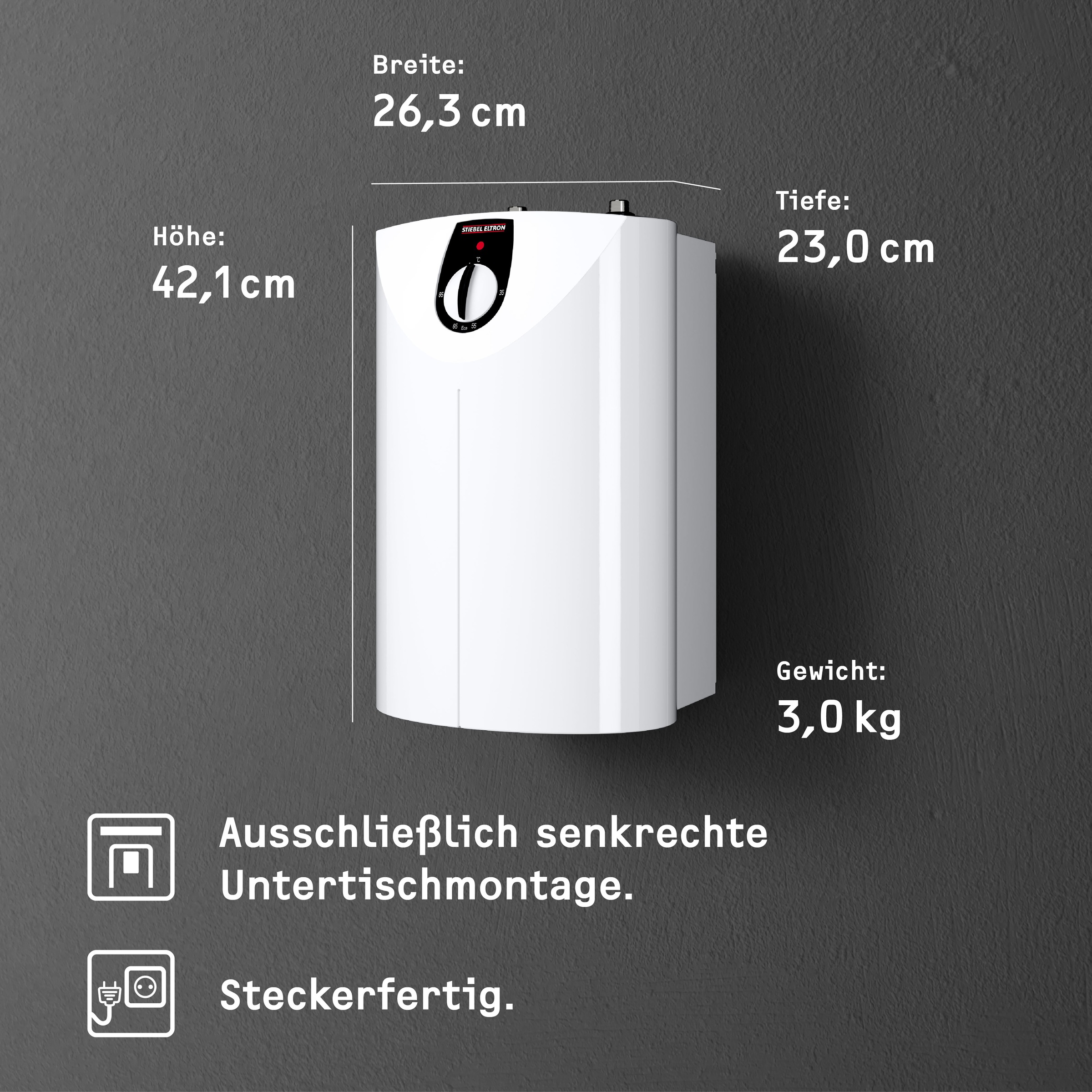 STIEBEL ELTRON Untertischspeicher »SHU 5 SL« 5 l, druckfest, mit Stecker