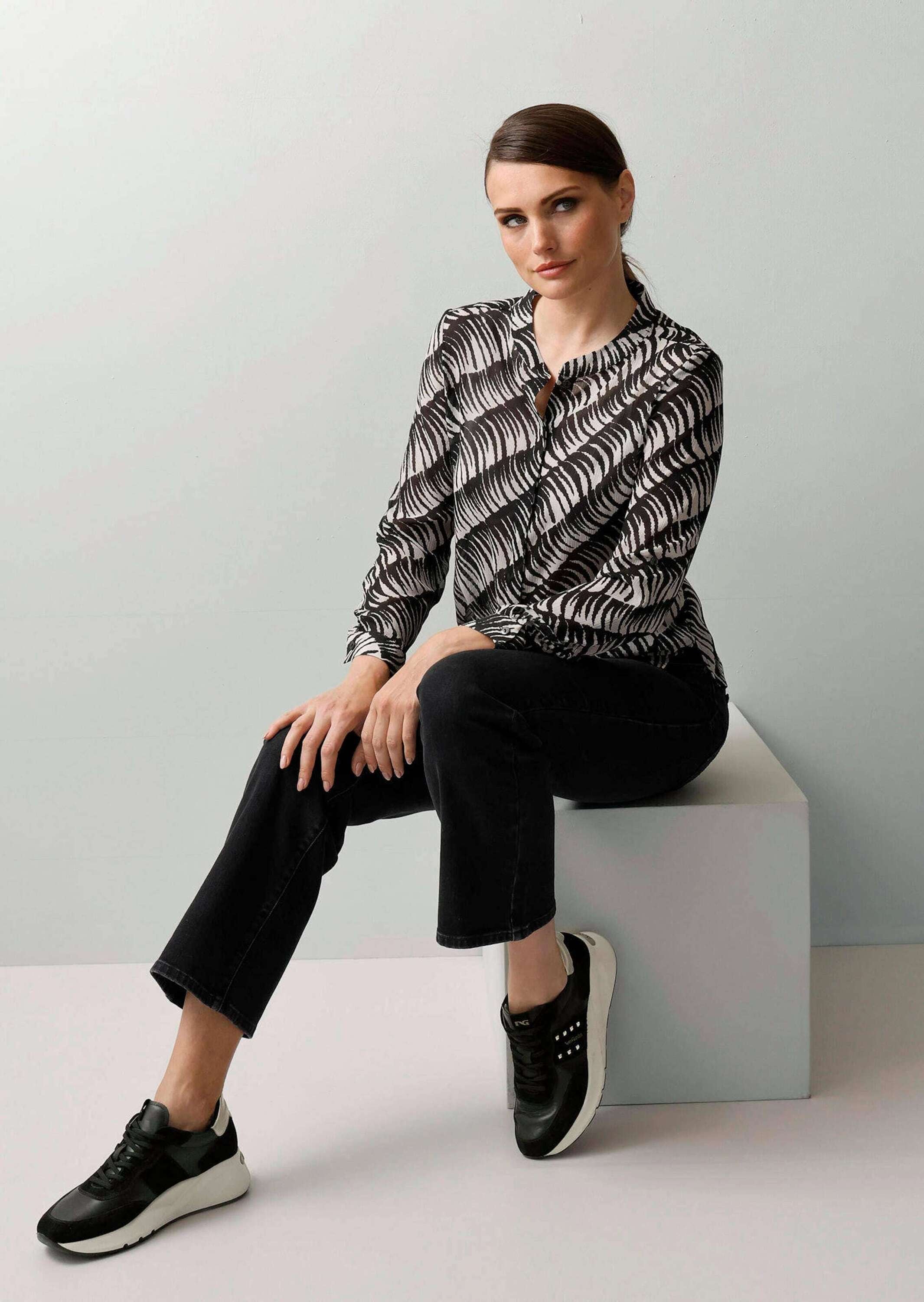 Alba Moda Hemdbluse »Bluse Bluse in transparenter Qualität«