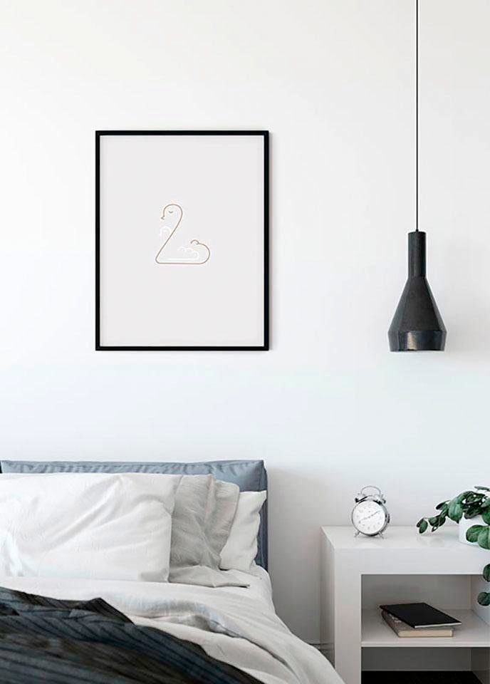 Komar Bild »Baby Welcome«, Tiere, (1 St.), Wandbild zur Dekoration - ohne Rahmen