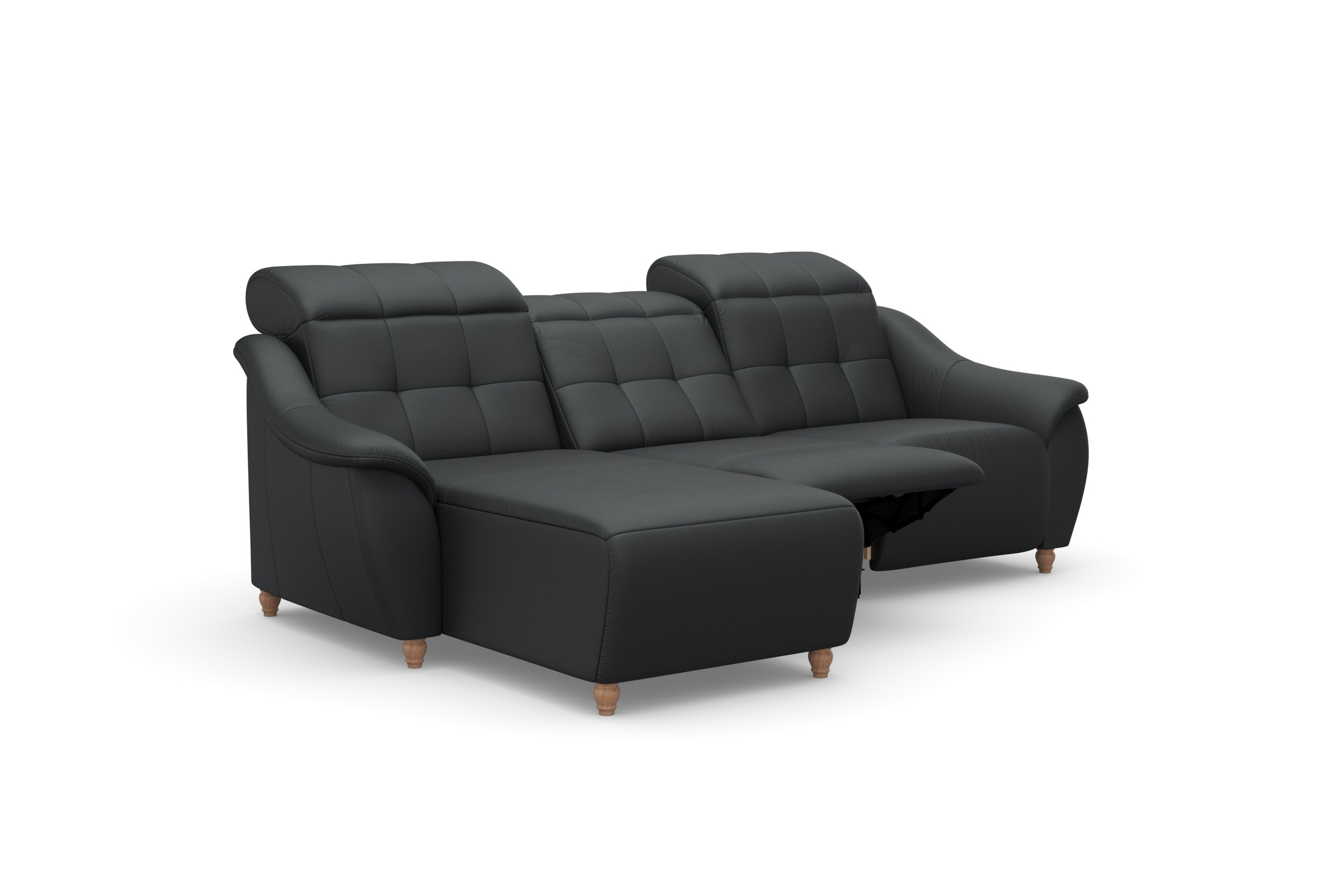 Home affaire Ecksofa »Boston L-Form«, (2 St.), Kopfteilverstellung an jeder Sitzfläche, wahlweise Relaxfunktion