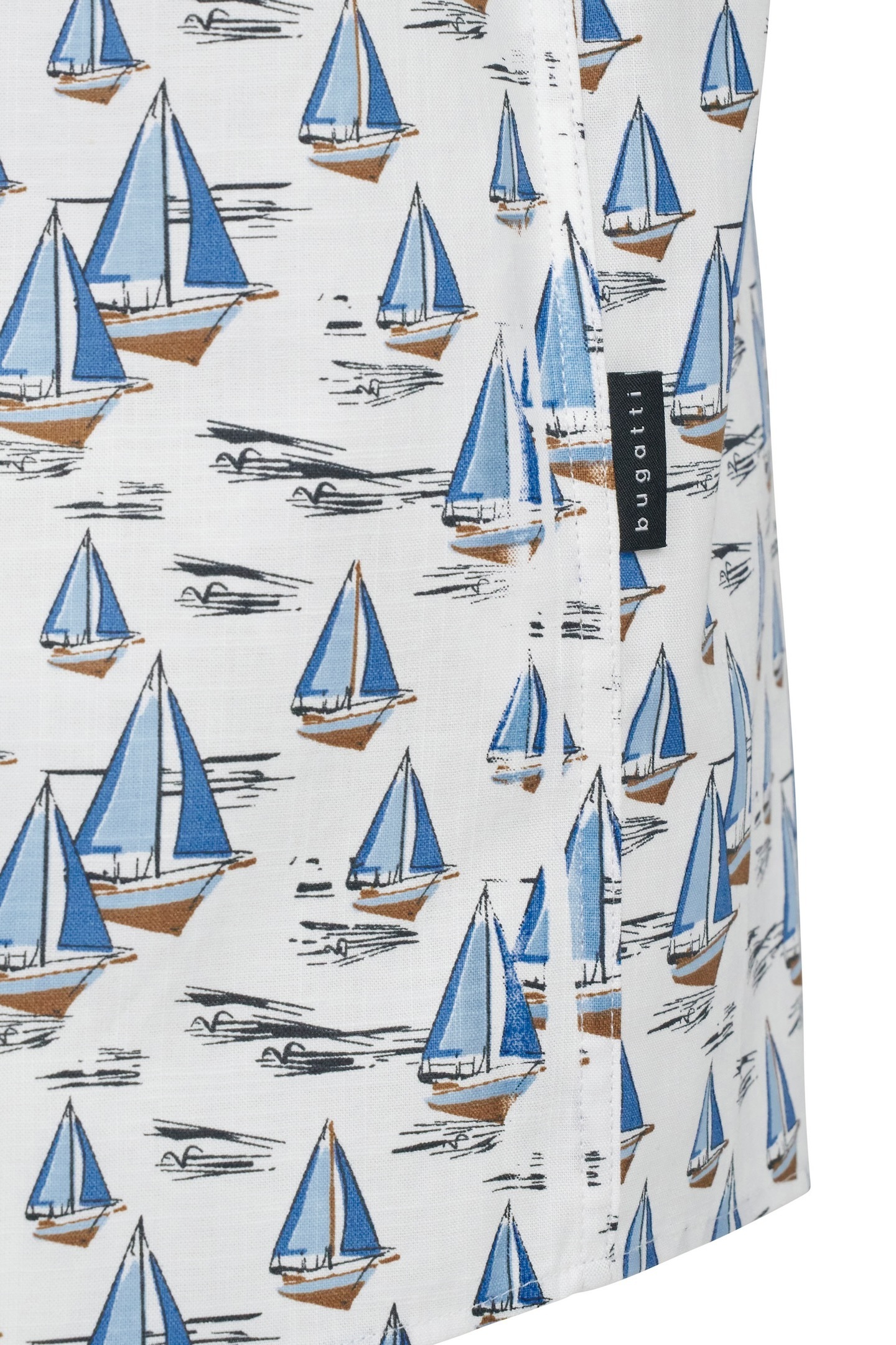 bugatti Kurzarmhemd mit Button-Down-Kragen