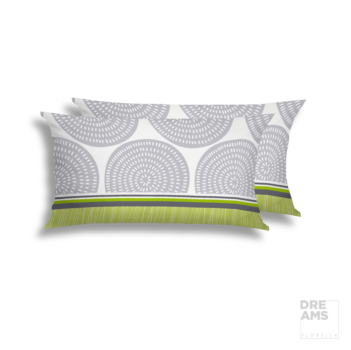 Florella Kissenbezüge »Uta, Fein-Renforcé, 100 % BW, Doppelpack, für 2 Kissen 40 x 80 cm«, (2 St.)