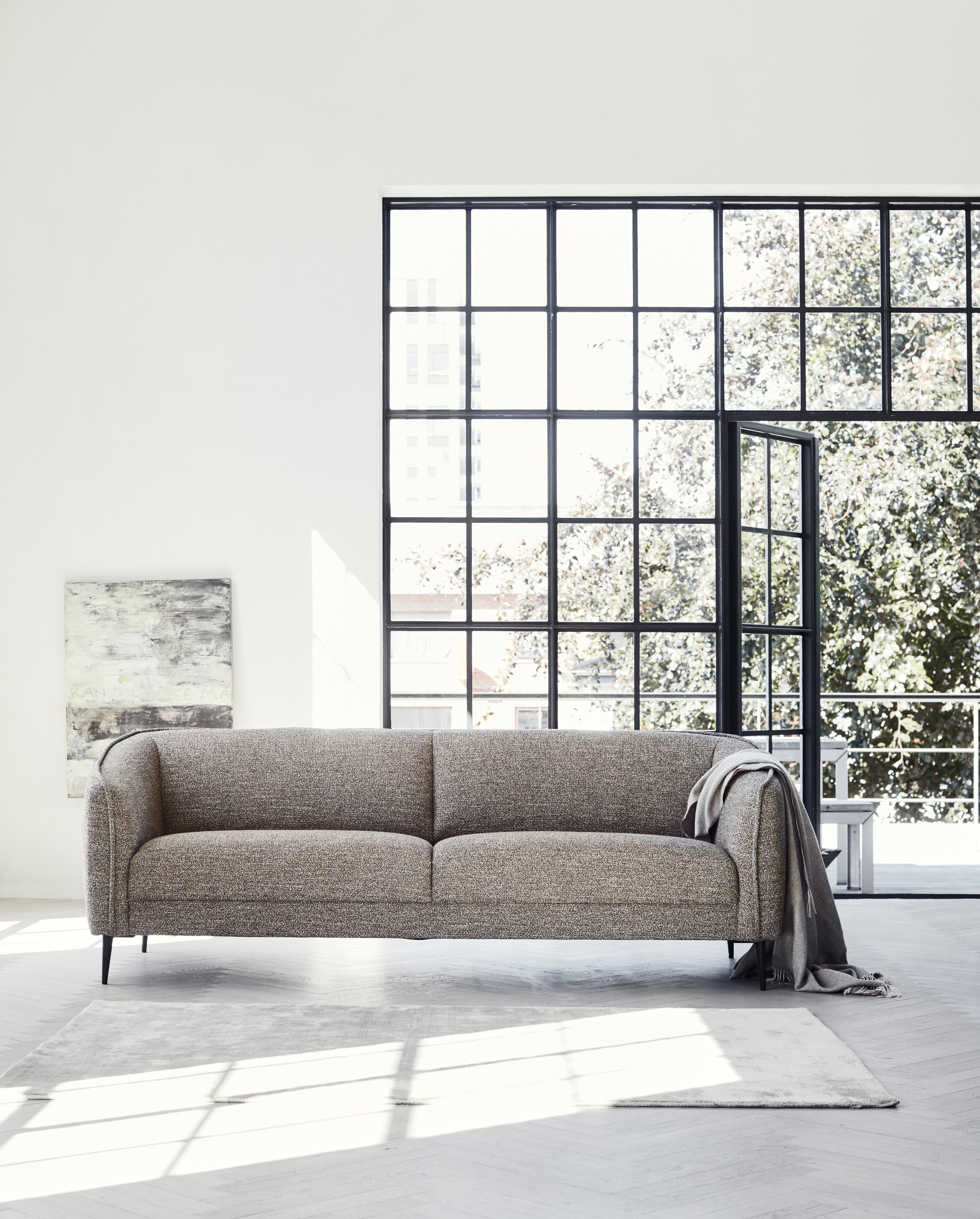 FLEXLUX 2,5-Sitzer »Belle Designsofa, Couch, bequem durch Kaltschaum im Sitz«, Skandinavisches Design, In hochwertiger Verarbeitung