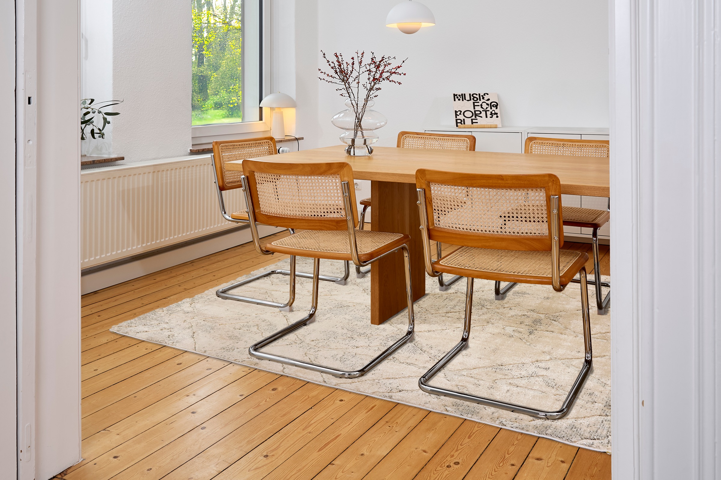 ASTRA Teppich »Lou 254«, rechteckig, 10 mm Höhe, Hoch Tief Struktur, Kurzflor, Wohnzimmer, Schlafzimmer