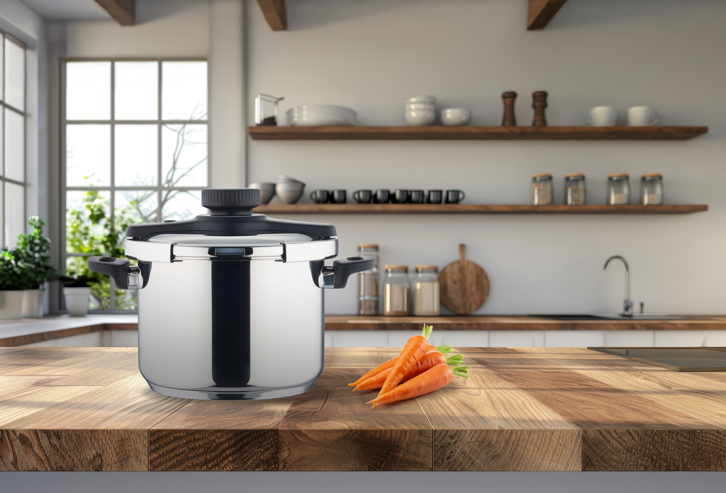 Hanseatic Schnellkochtopf »hanseatic« 4 Stk. tlg. Edelstahl 18/10