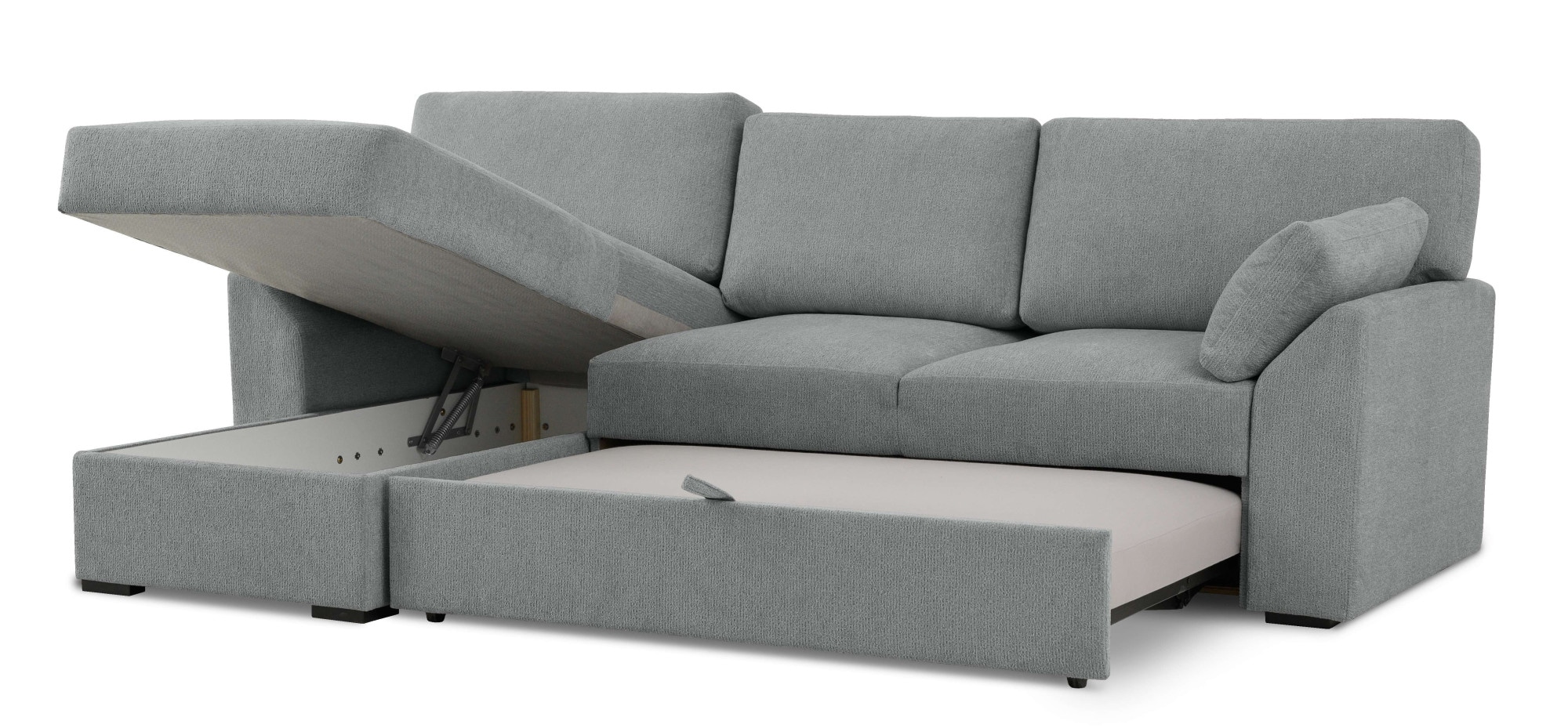 Home affaire Ecksofa »Citry« Breite 246 cm, Chenille, Bettfunktion, Bettkasten, L-Form