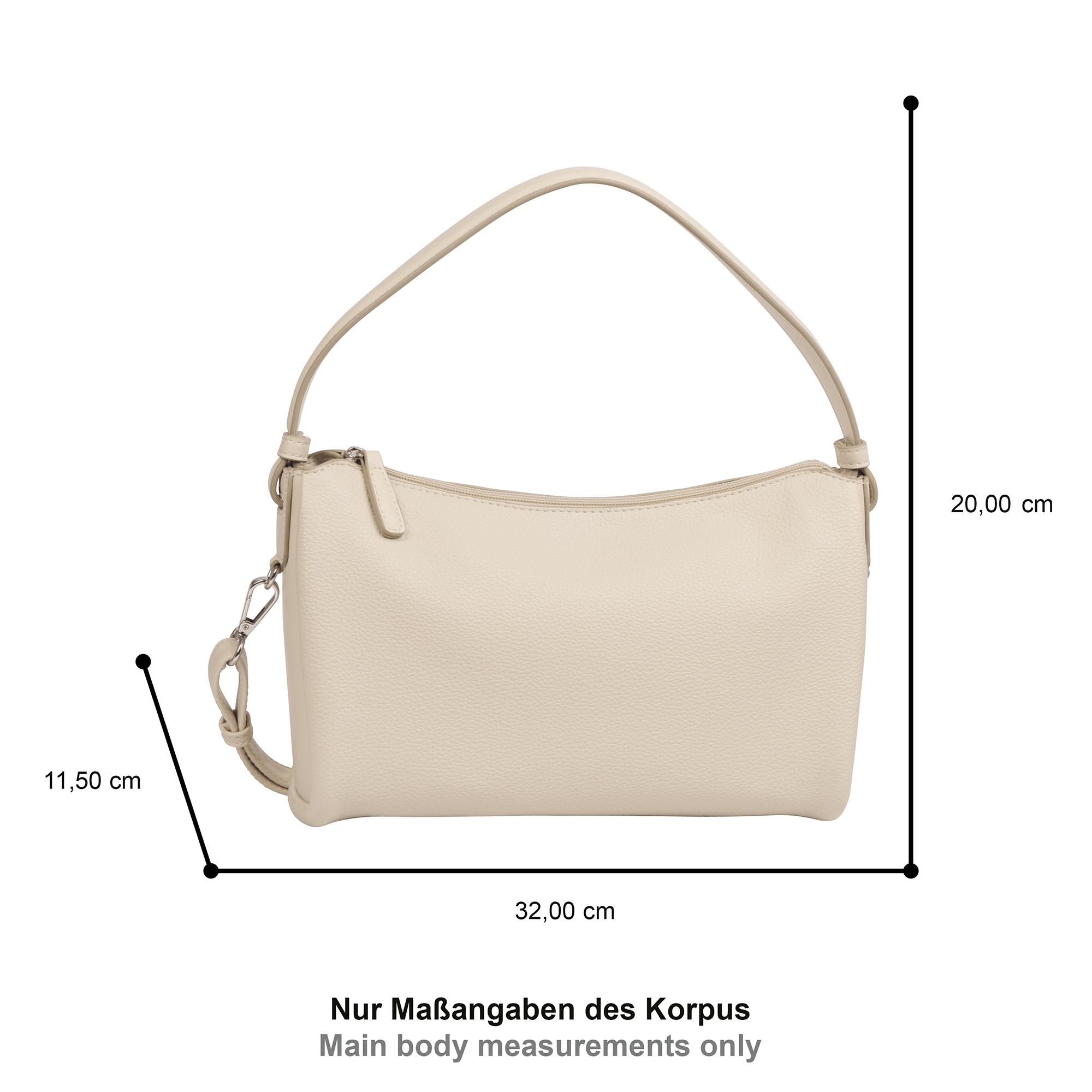 TOM TAILOR Hobo »Dea« weich fallendes Lederimitatmix mit bombierten Tragegriffen