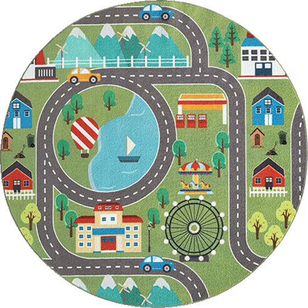 the carpet Teppich »Happy Life«, rund, 4 mm Höhe, Life Kinderzimmer Teppich Spielteppich pflegeleicht