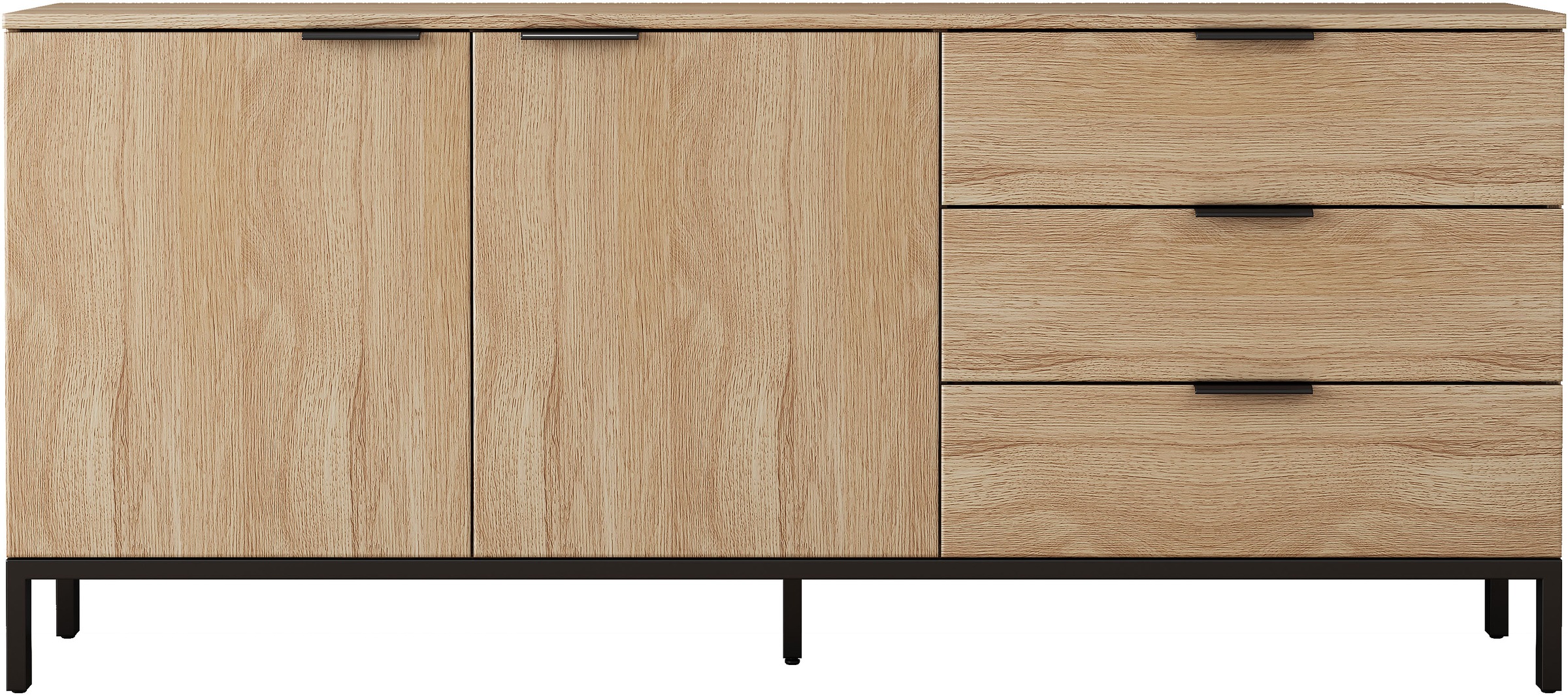 OTTO home Sideboard »Jorinde« Melaminoberfläche, flexibler Stauraum und robustes Metallgestell