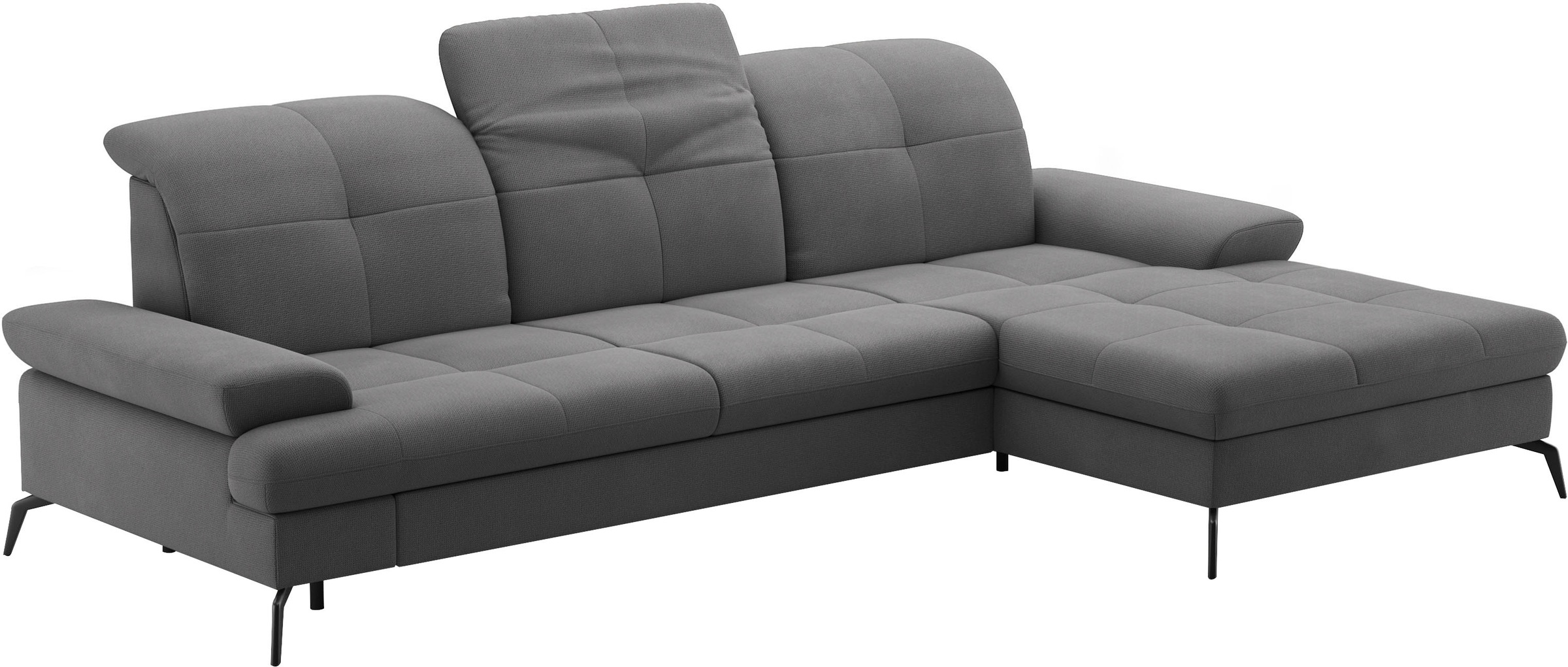 sit&more Ecksofa »Amica, L-Form, inkl. Sitztiefenverstellung & Armteilverstellung«, wahlweise mit Bettfunktion, Bettkasten und Kopfteilverstellung