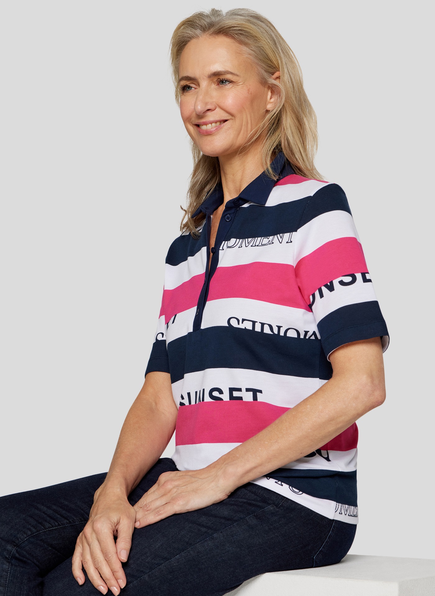 Rabe Poloshirt, mit Colorblocking