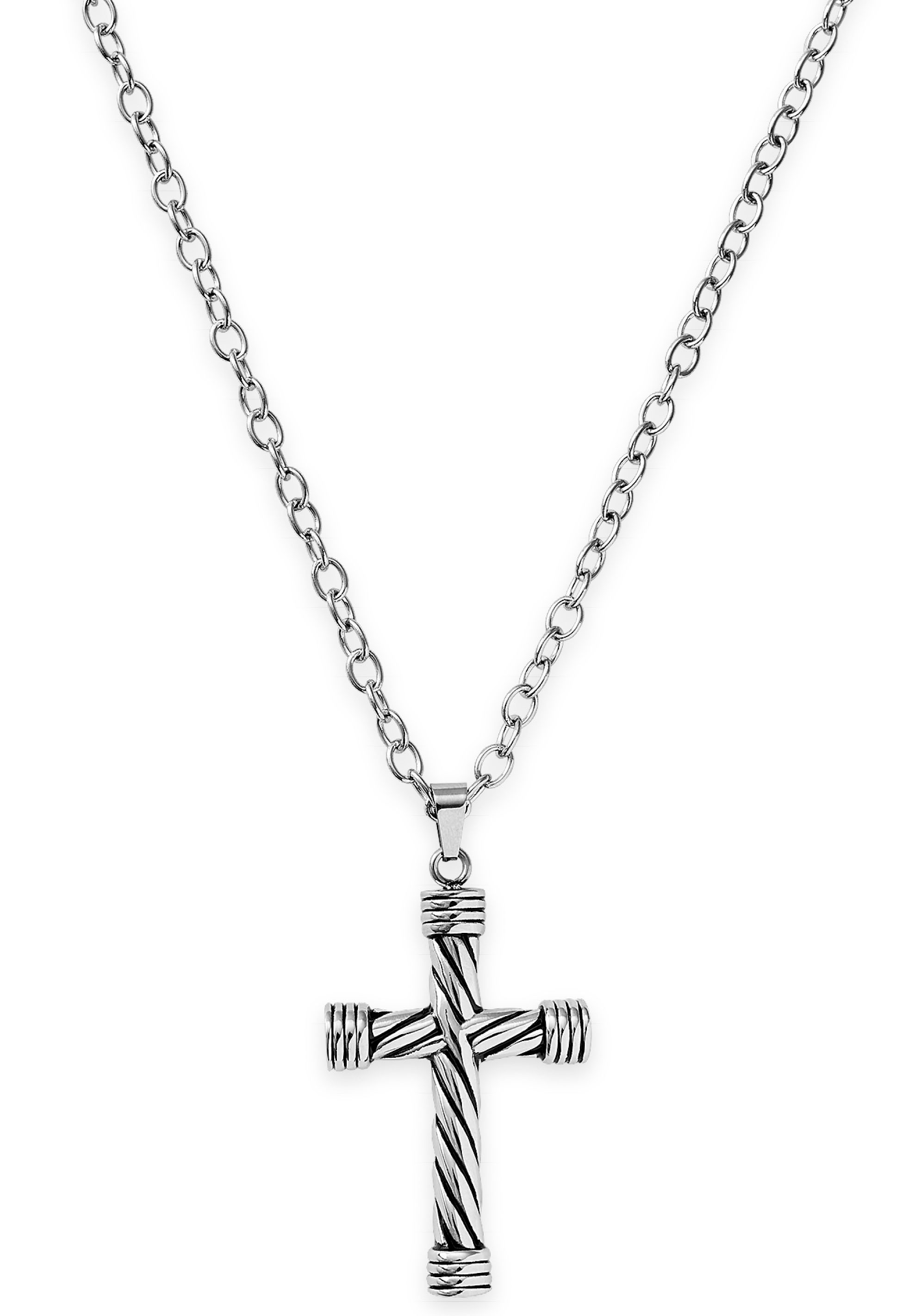XENOX Kette mit Anhänger »Halskette, Kreuz, Kordel, Seil, X4118«