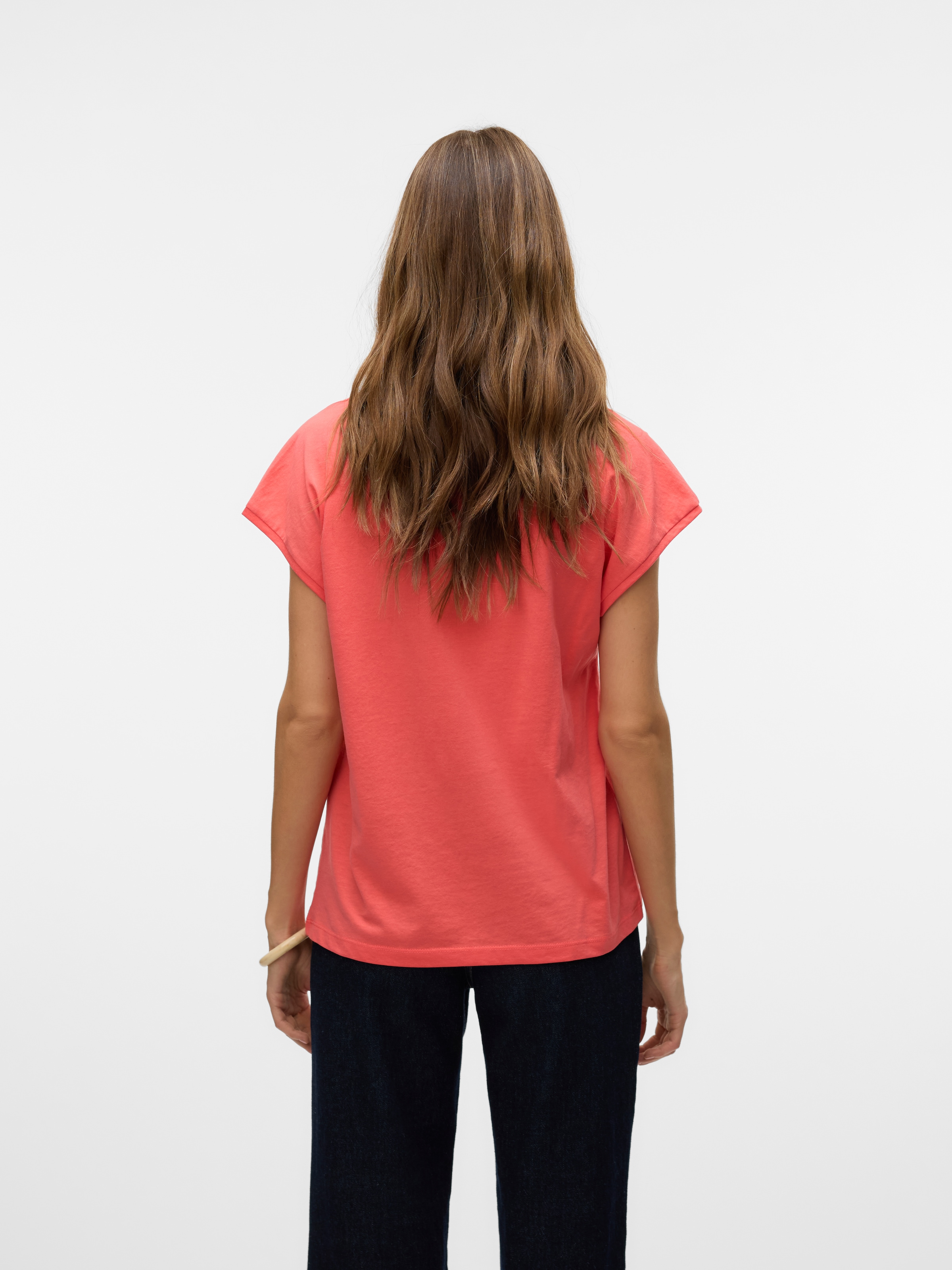 Vero Moda Kurzarmshirt »VMLUNA SS V-NECK TEE JRS NOOS«