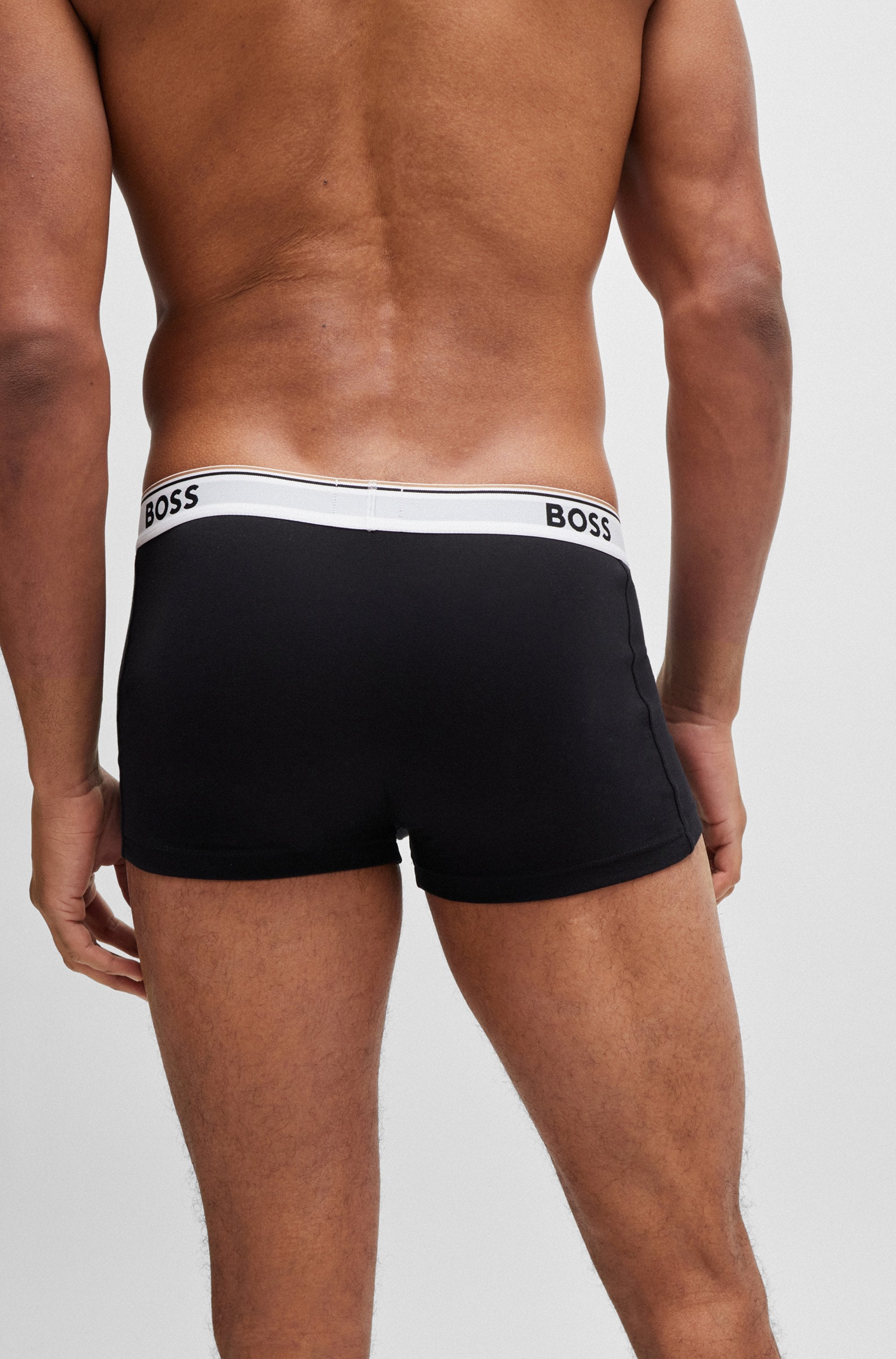 BOSS Boxer »TRUNK 3 PACK«, (3 St.), BOSS Schriftzug auf dem Bund