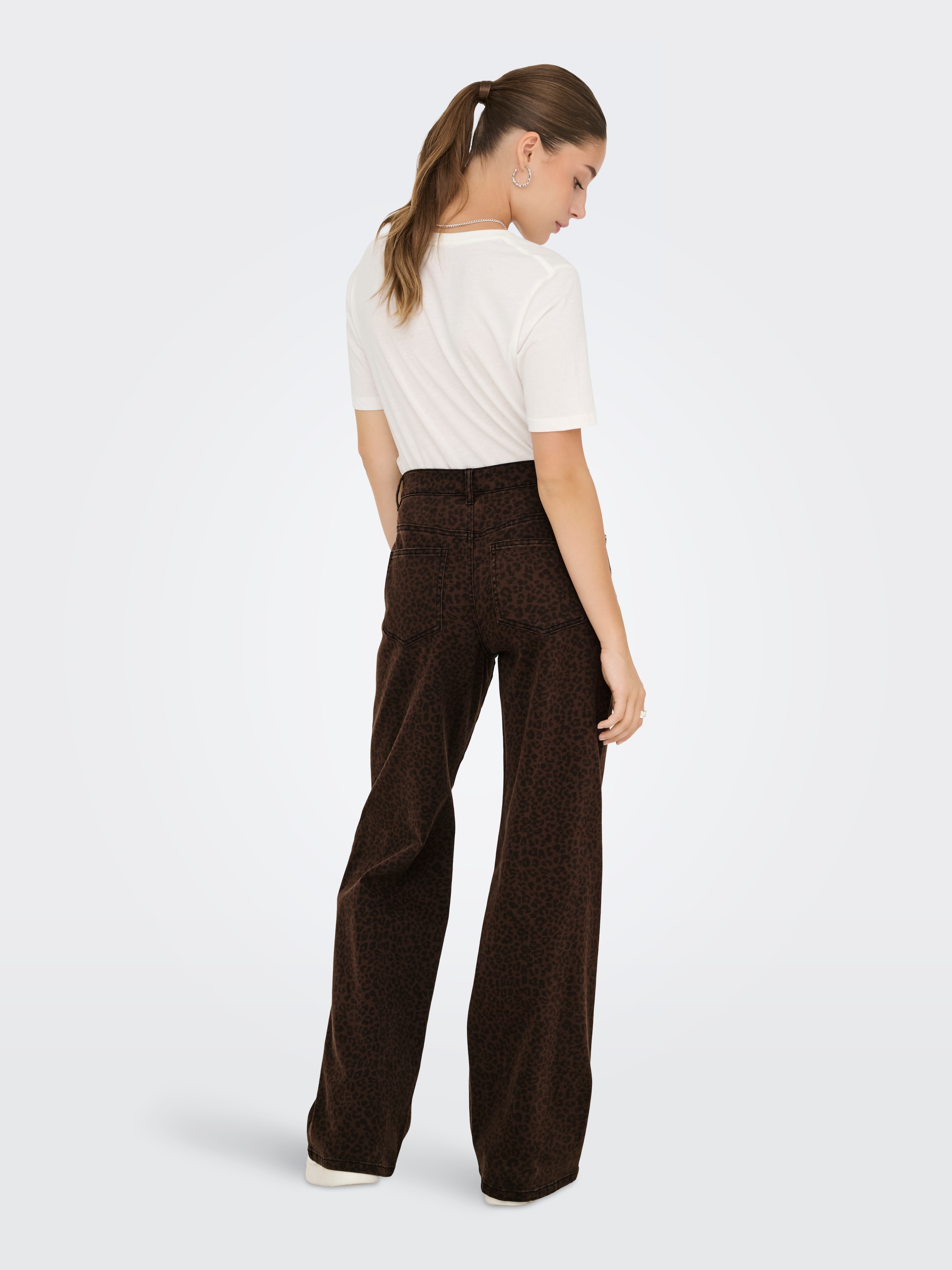 ONLY 1100000002199 »ONLMADISON HW WIDE ANIMAL PANT CC PNT« Baumwollmischung