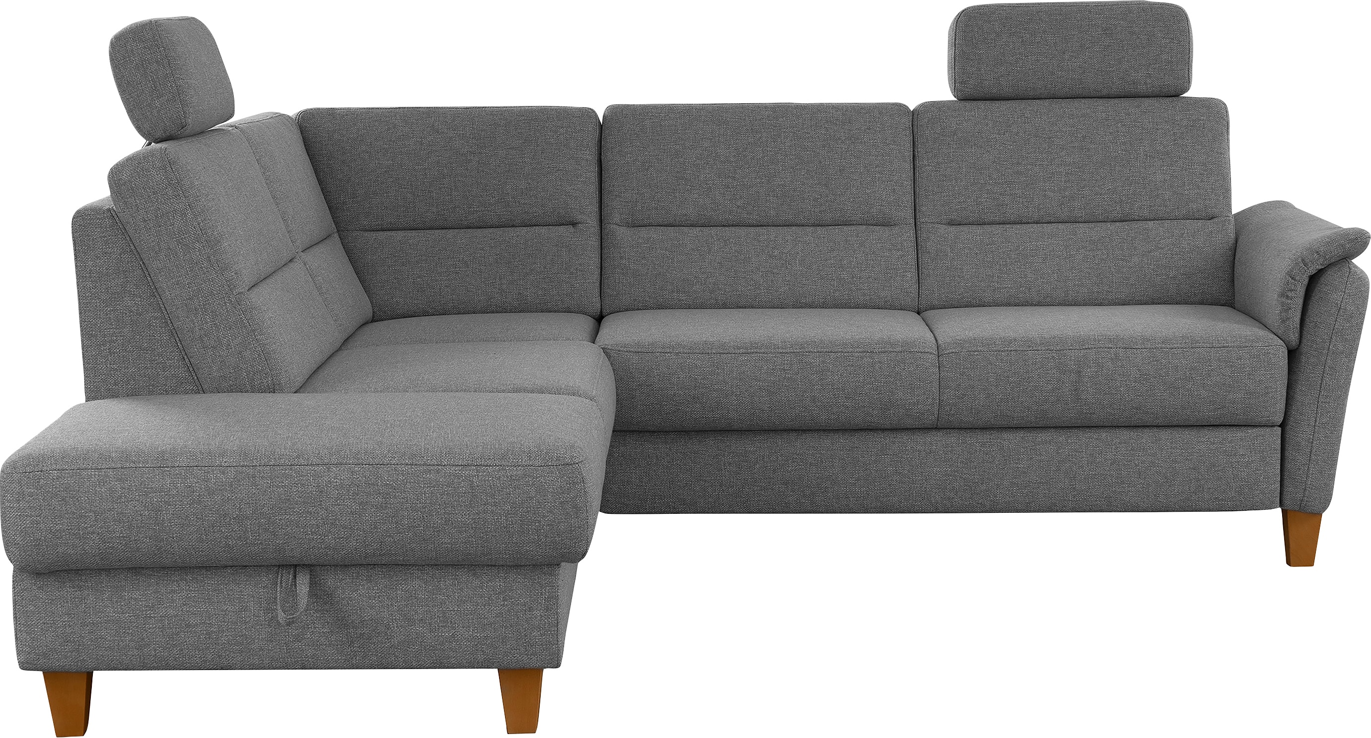 Home affaire Ecksofa "Palmera L-Form, B: 236 cm" optional Schlaffunktion & Bettkasten, Federkern