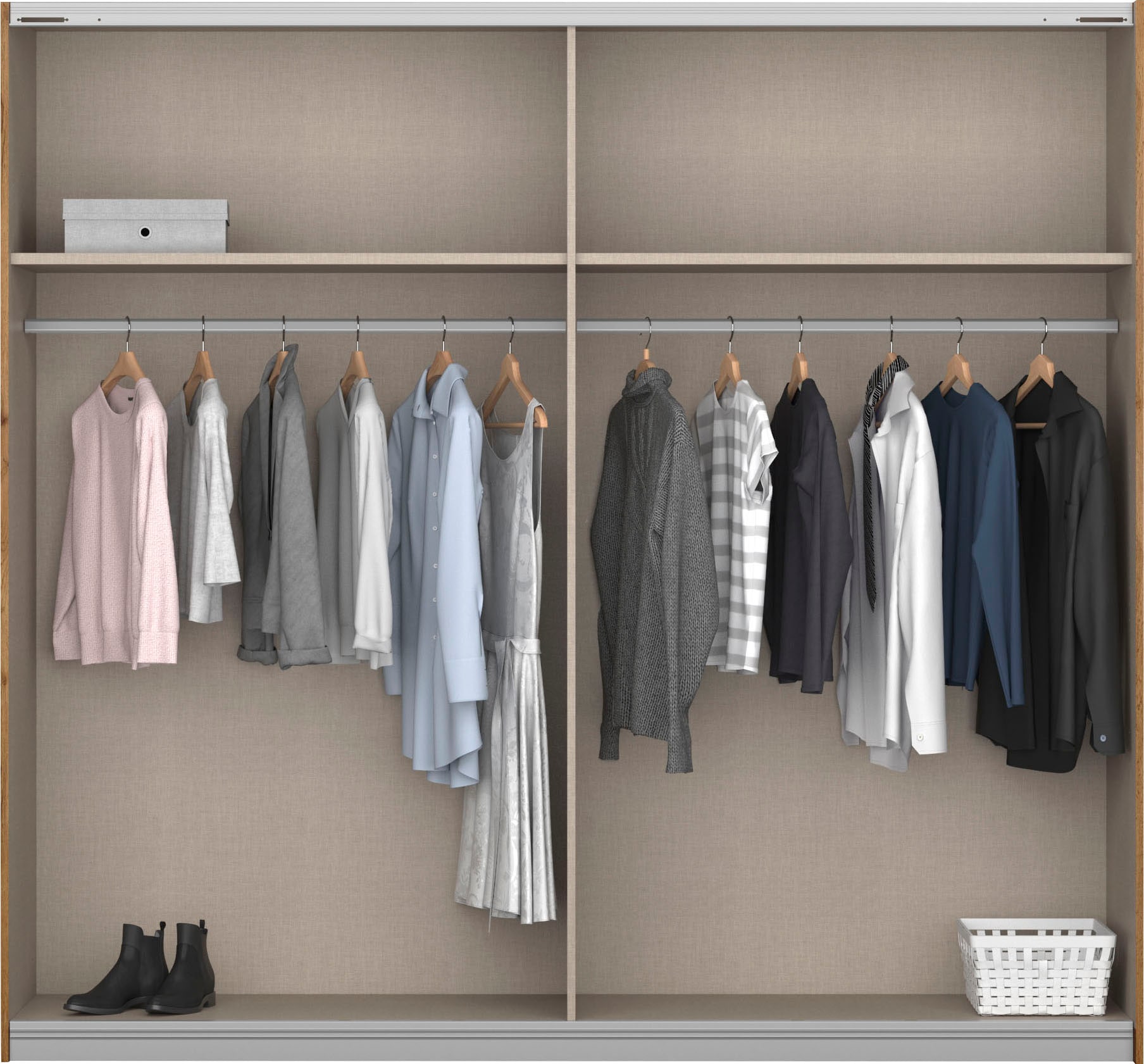 rauch Schwebetürenschrank »Birmingham« inklusive Passepartout