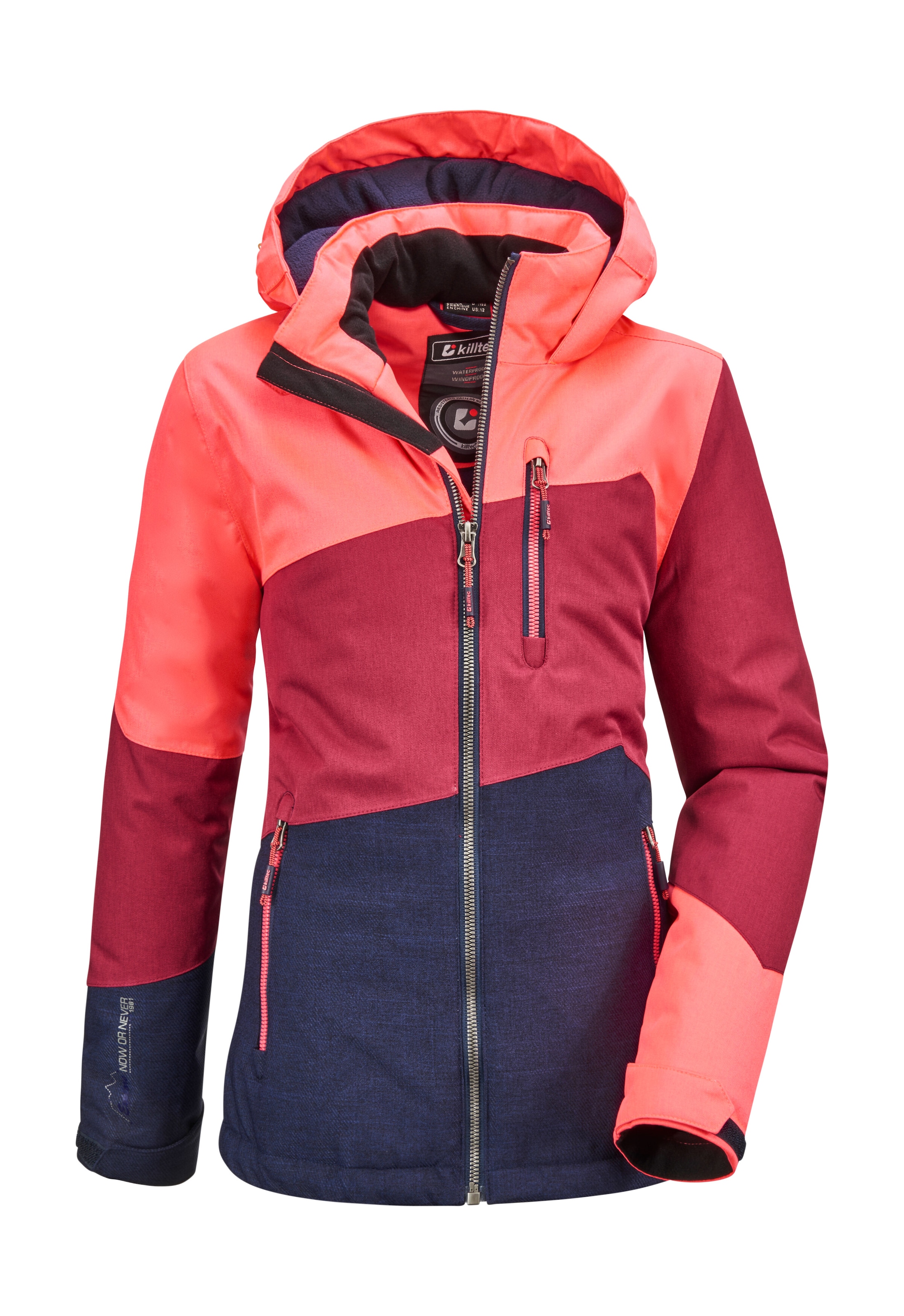 Killtec Outdoorjacke »Lynge GRLS JCKT B«, Wasserdichte Winterjacke mit Kapuze, Fleece,...