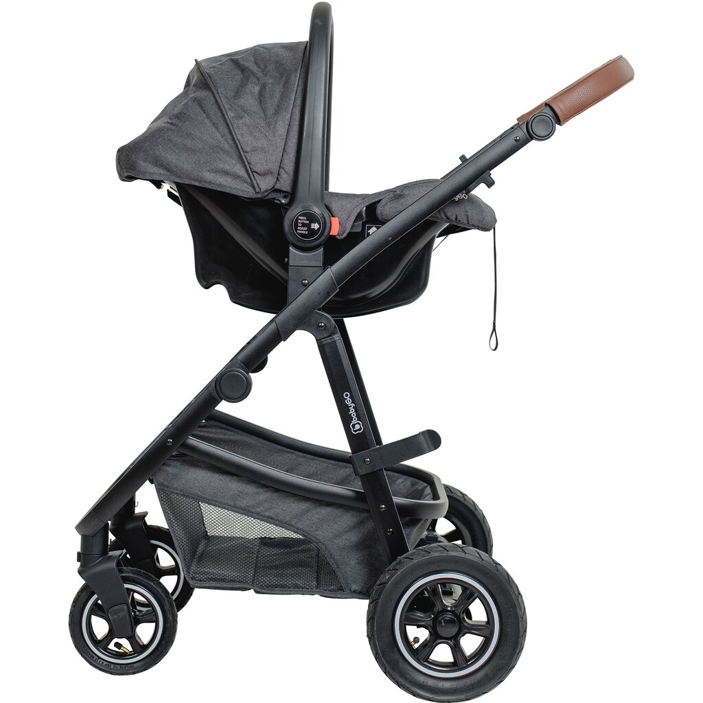 BabyGo Kombi-Kinderwagen »Simplex AIR 3in1, Grey melange«, 15 kg