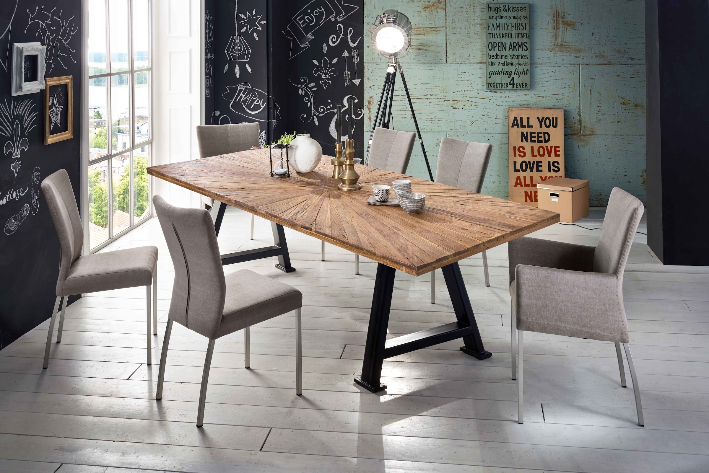 SIT Tischplatte, mit extravagantem Sonnendesign