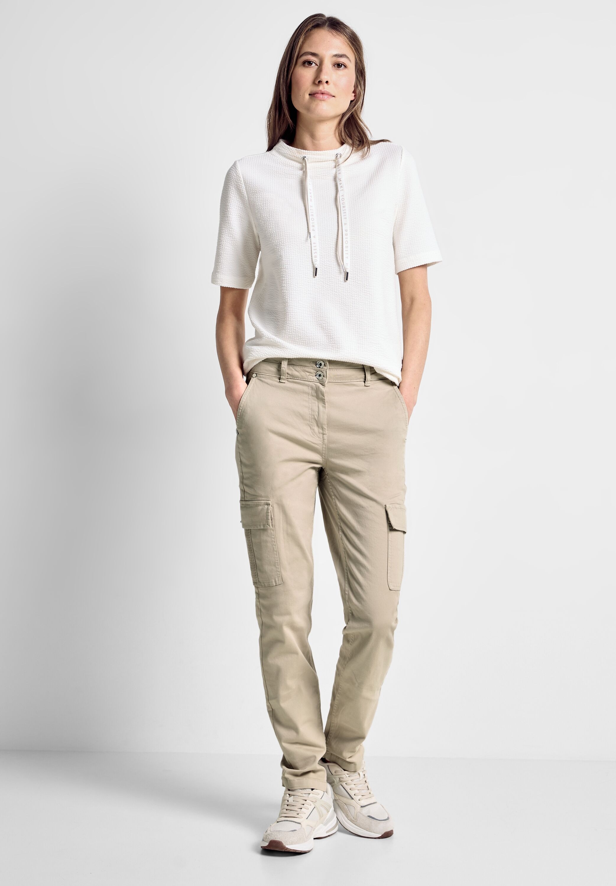 Cecil Cargohose »Style Toronto«, in Slim fit und mit Elasthan