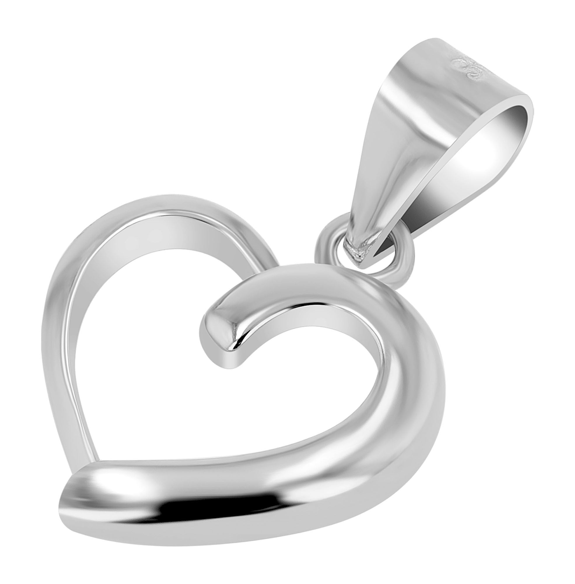 Adelia´s Herzanhänger »Damen Anhänger ¿ Herz Herzanhänger aus 925 Silber«