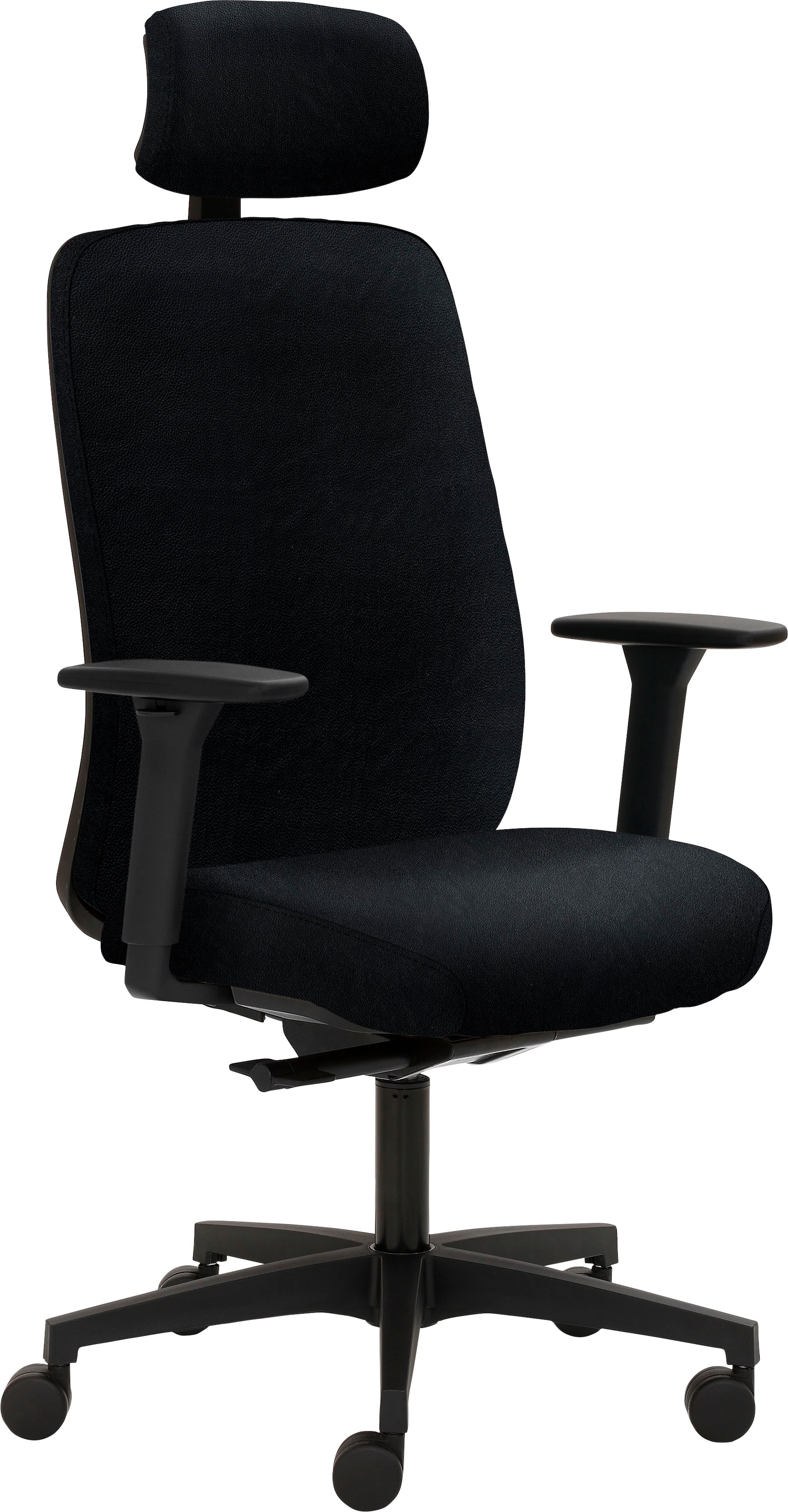 Mayer Sitzmöbel, Bürostuhl »myTRITON« () 1 Stk., Schwarz + Schwarz, Leder, B/H/T: 70 cm, Schwarz + Schwarz