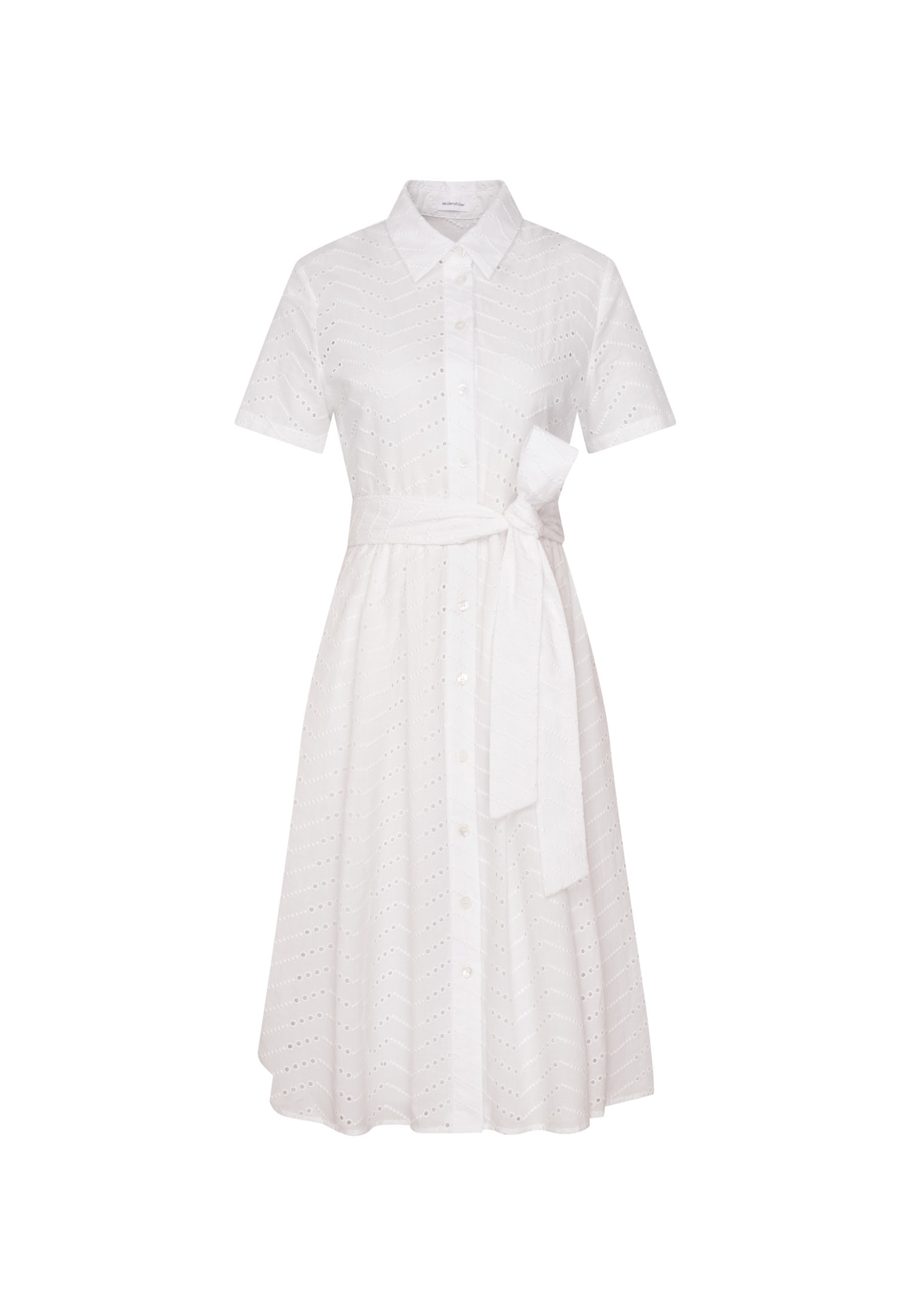 seidensticker Sommerkleid 1/1 Kragen Stickerei