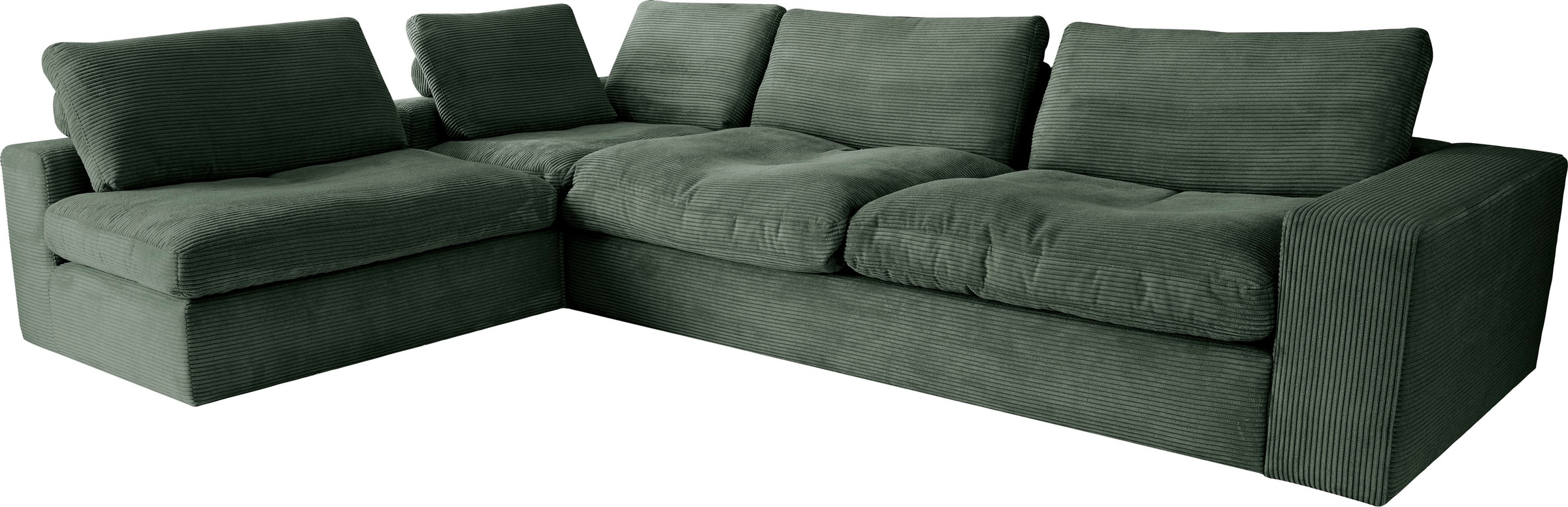 alina Ecksofa »Sandy«, mit losen Sitz und Rückenkissen, in modernem Cordstoff