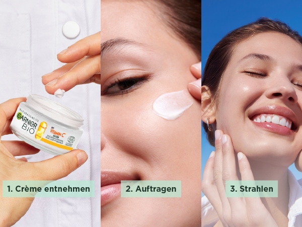 GARNIER Tagescreme »Bio Feuchtigkeitspflege Vitamin C« gegen unebenmäßige Haut, beugt dunkle Flecken vor