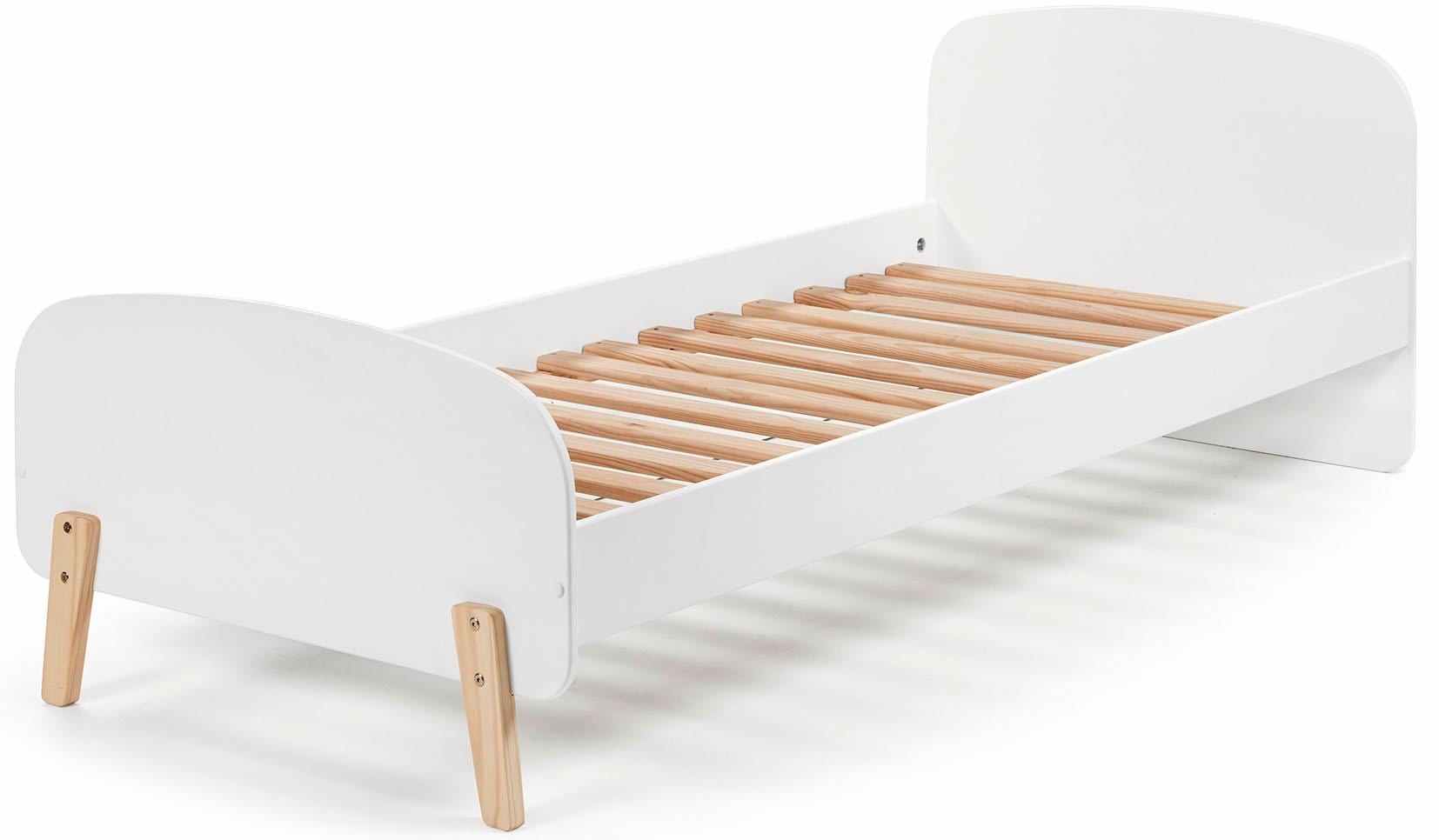Vipack lit simple kiddy en bois laqu...