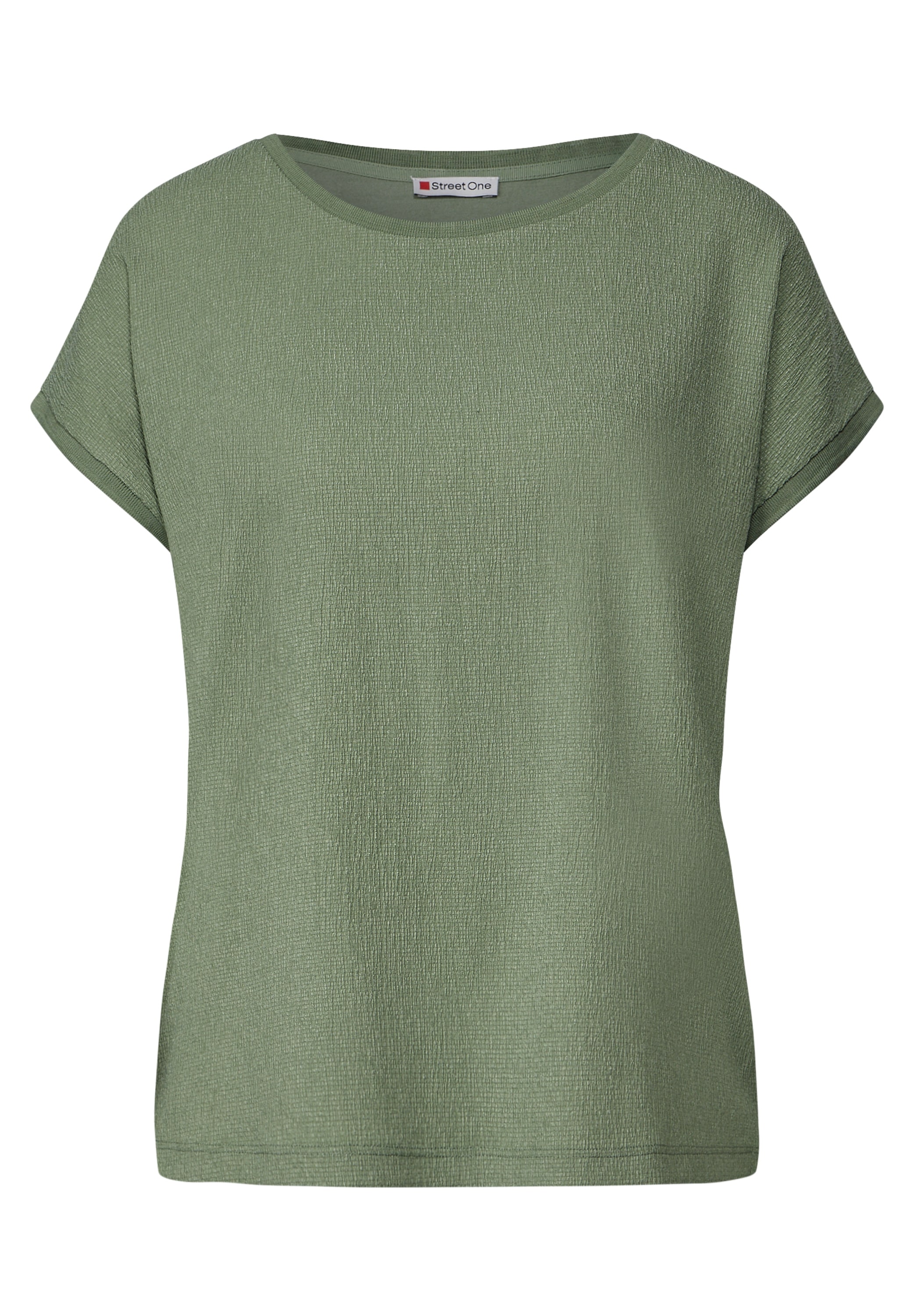 STREET ONE T-Shirt, im Struktur-Mix