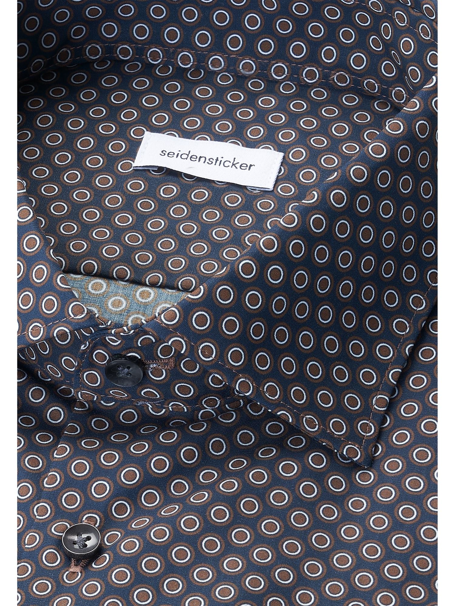 seidensticker Businesshemd »Schwarze Rose« Shaped 1/1 Kentkragen Druck