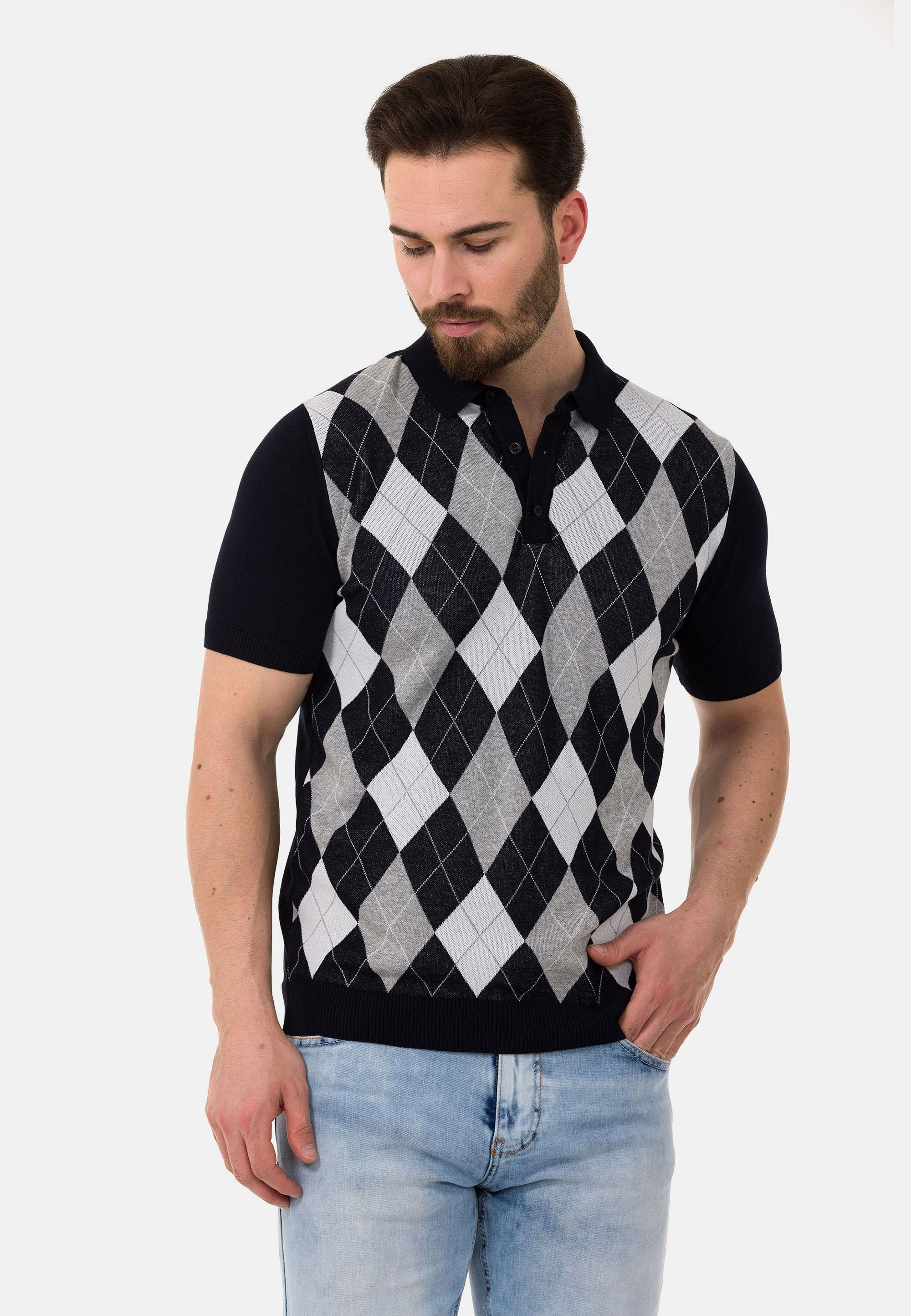 Cipo & Baxx T-Shirt »CT753« gerade geschnitten