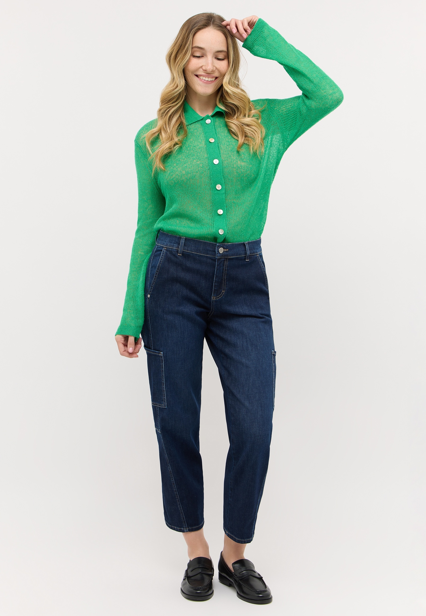 ANGELS Cargojeans »EVY CARGO« mit aufgesetzten Taschen an der Seite, O-Shape
