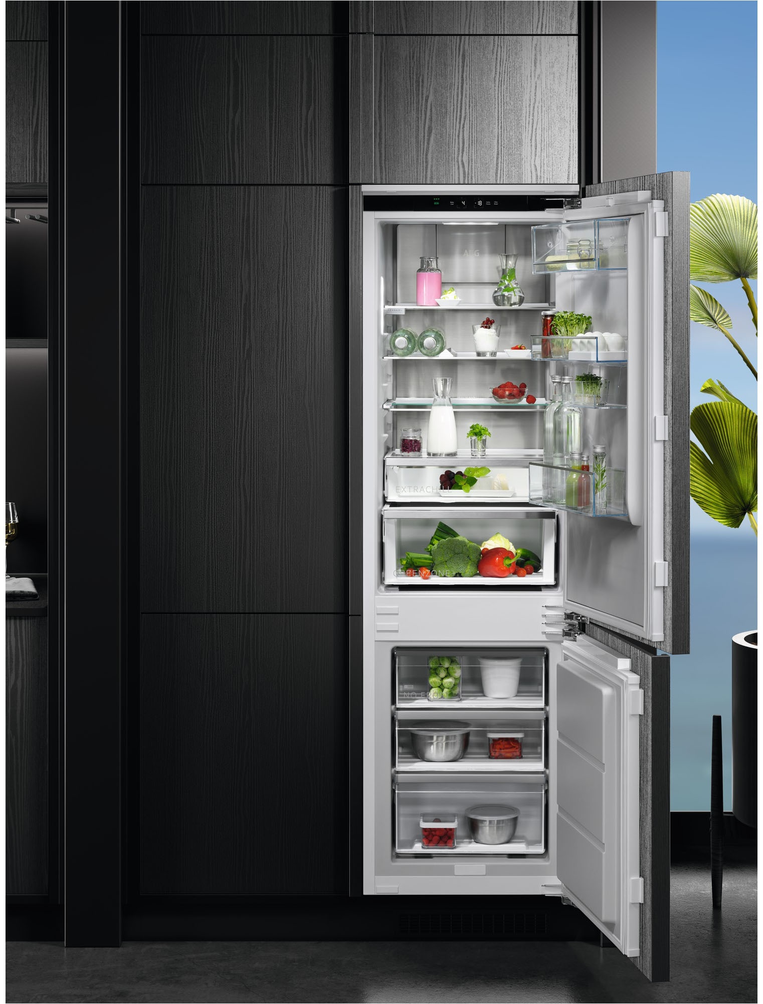 AEG Einbaukühlgefrierkombination 8000 »TSC8M181BC«, mit 360° CoolingTechnologie