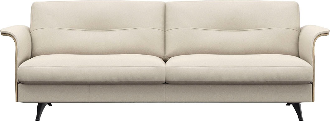 FLEXLUX 3-Sitzer »Glow Designsofa, bequem und komfortabel durch hochwertigen Sitzaufbau«, Skandinavisches Design, In hochwertiger Verarbeitung