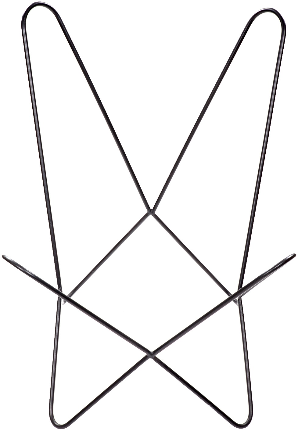 Kayoom 4-Fußstuhl »Schmetterling Stuhl Santiago, Schmetterlingsstuhl aus Leder«, 1 St., pflegeleicht, hochwertig, hochwertig verarbeitet, hoher Sitzkomfort