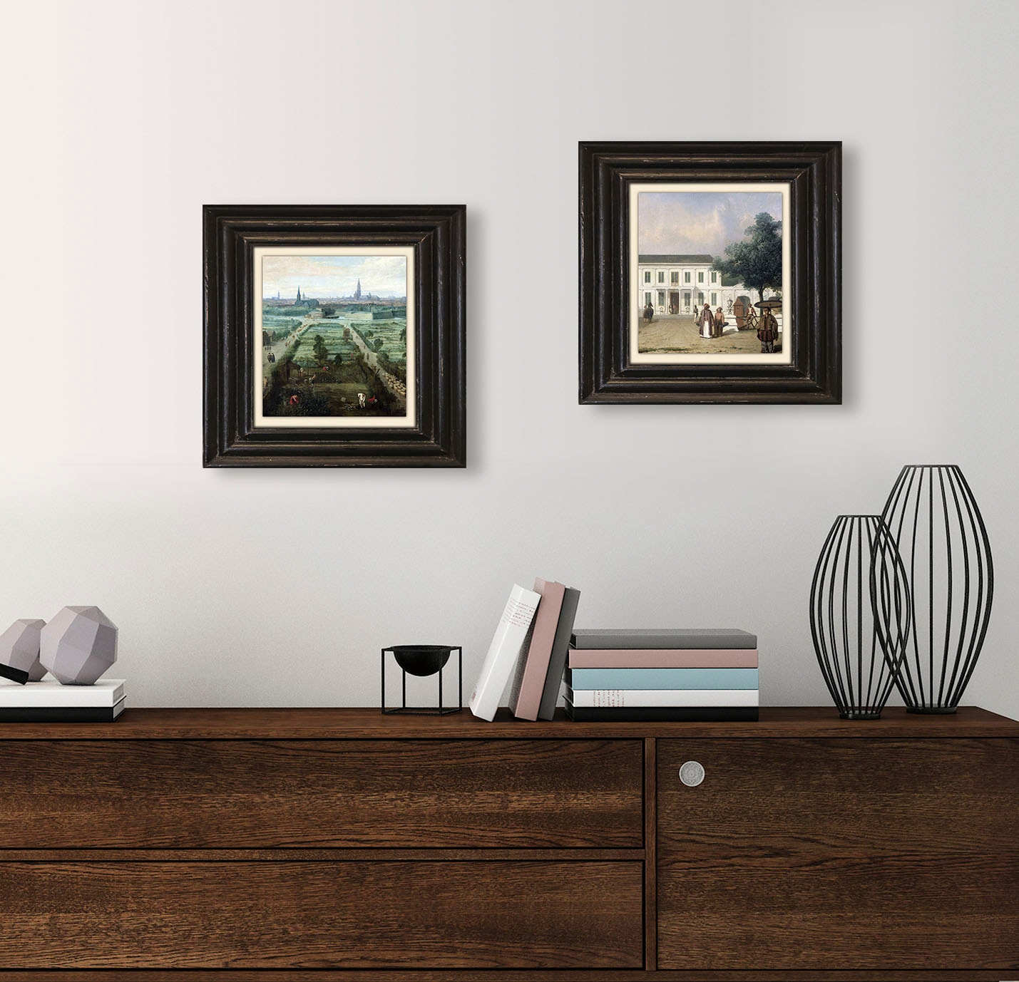 queence Leinwandbild »Felder«, Kunst-Historische Persönlichkeiten-Himmel-Felder-Wiesen & Baumbilder, Premium-Leinwandstoff, Handarbeit aus Deutschland, 40x40cm