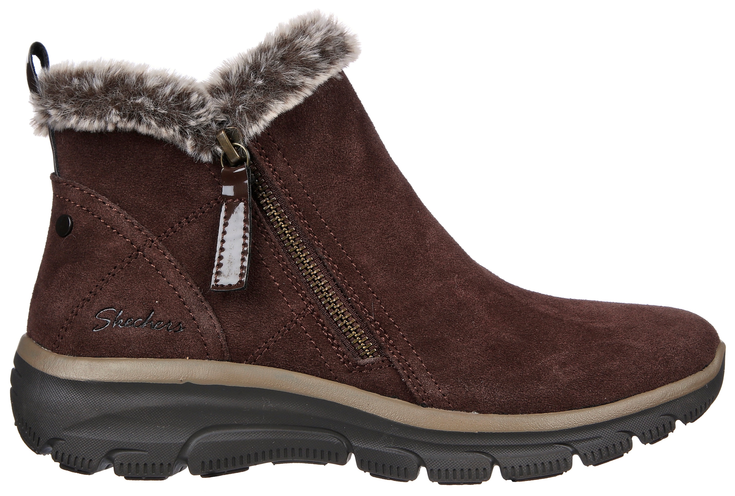 Skechers Winterboots »EASY GOING - HIGH ZIP«, mit Fellimitatkragen