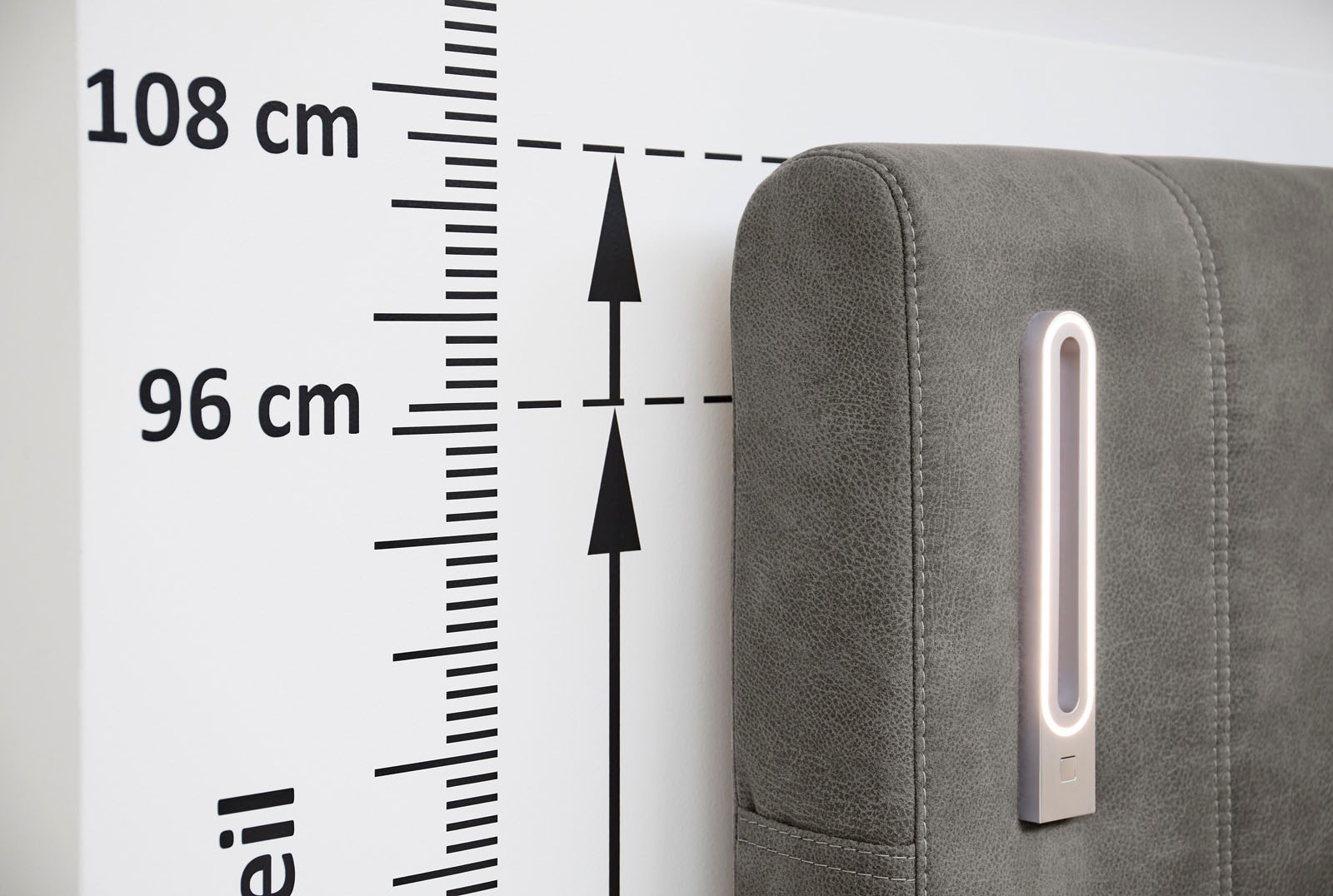 Jockenhöfer Gruppe Boxspringbett »KATI mit Stauraum, inkl. Bonnellmatratze H2/H3« Höhenverstellbares Kopfteil mit LED´s, USB- Ladeports 180 cm x 200 cm