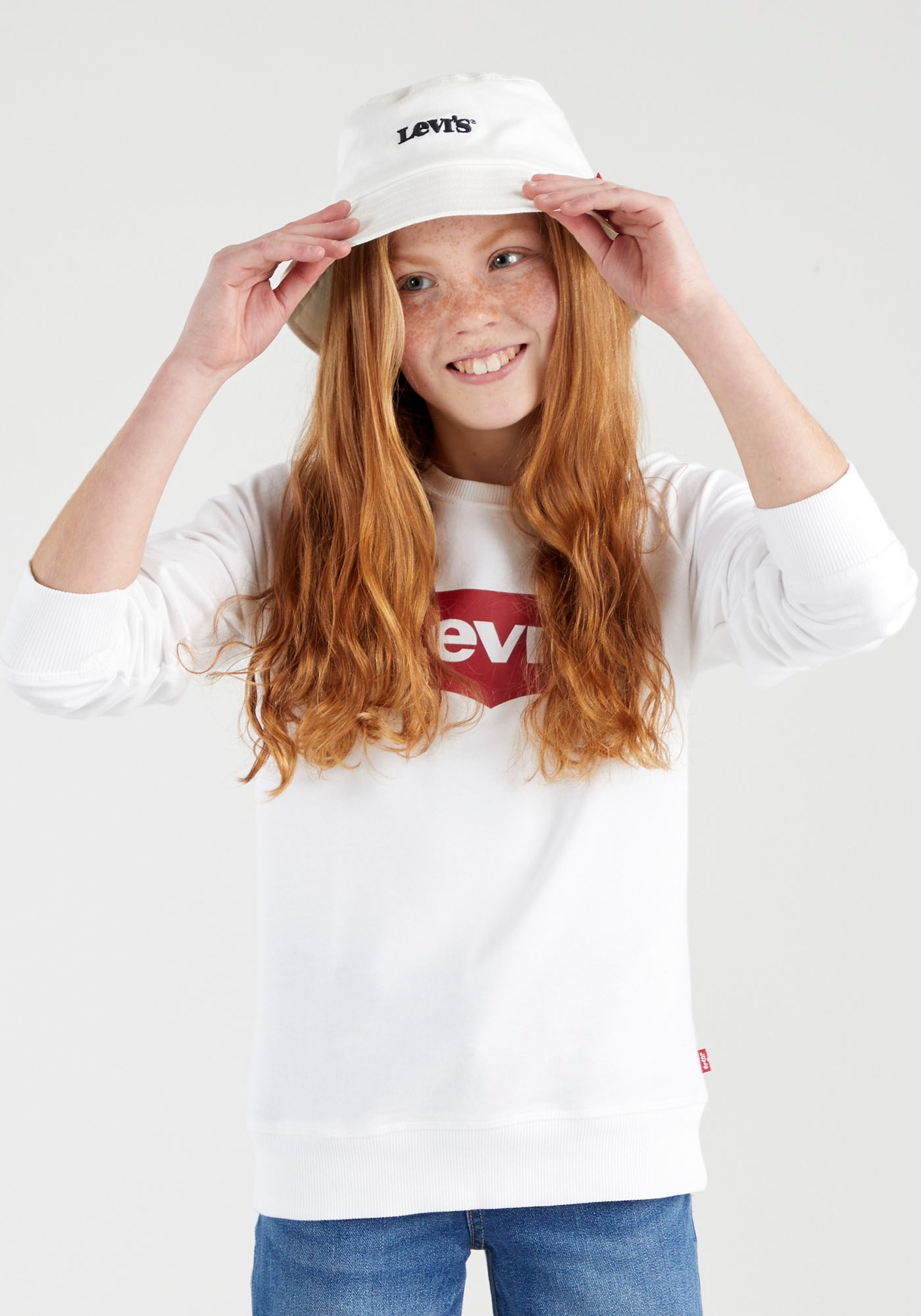 Levi's® Kids Sweatshirt »BATWING CREWNECK SWEATSHIRT«, for GIRLS